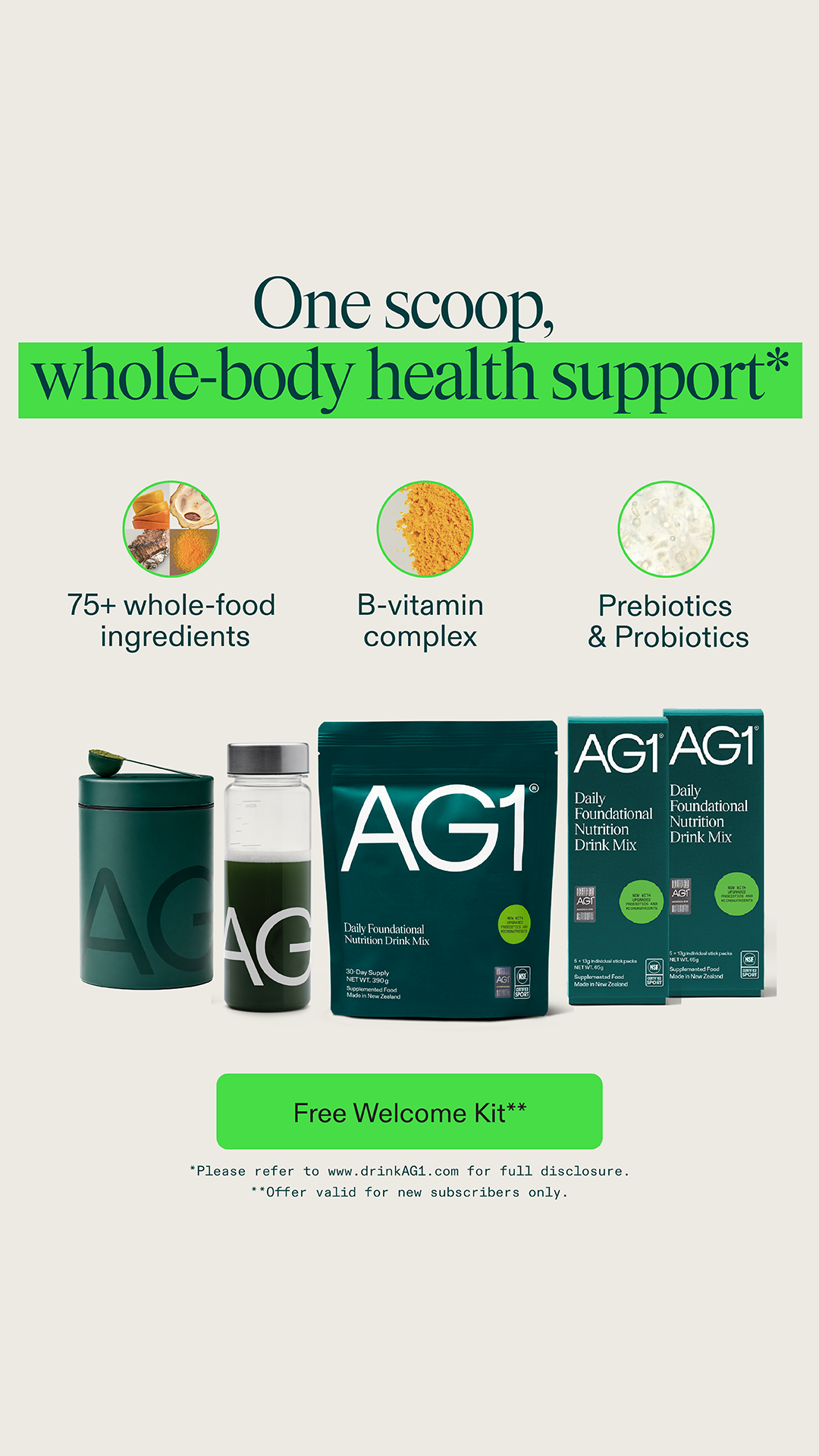 AG1 by Athletic Greens Facebook ad