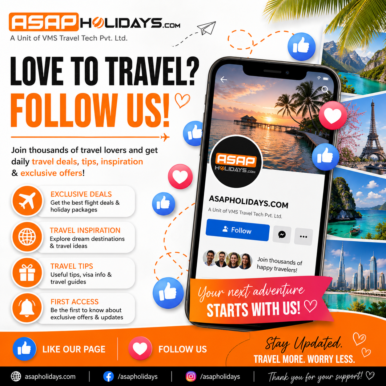ASAP Holidays Facebook ad
