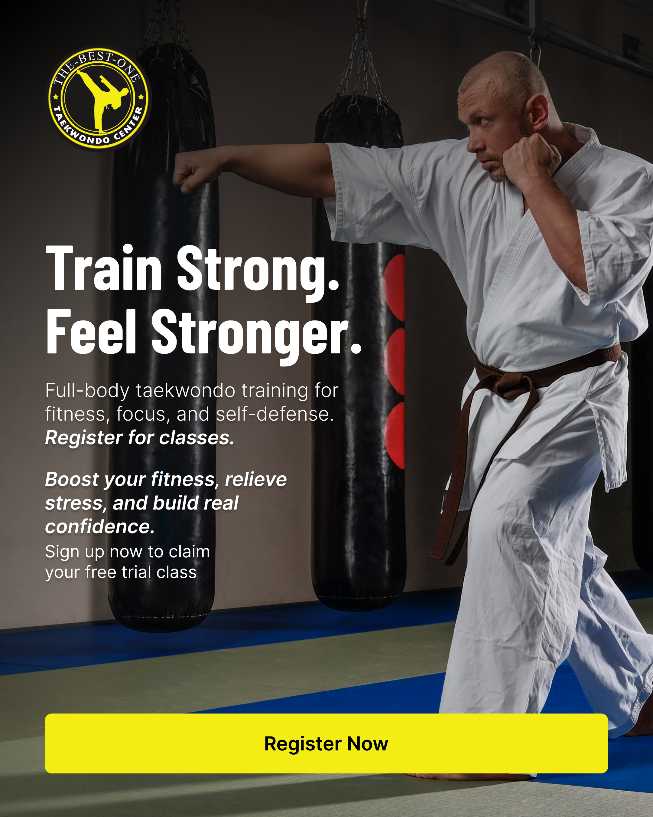 D Best 1 Taekwondo and Kickboxing Center Facebook ad: Unlock Your Martial Arts Journey!