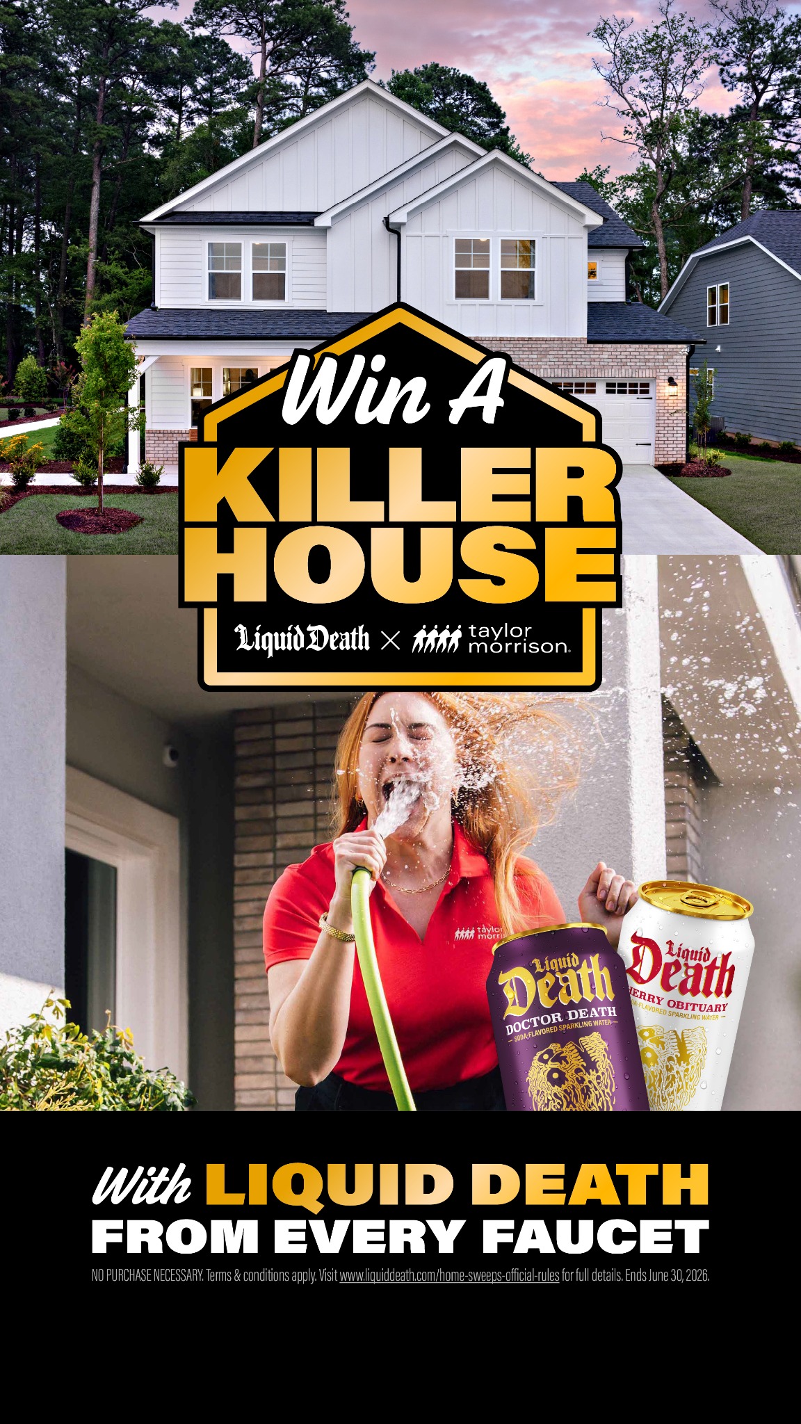 Liquid Death Facebook ad