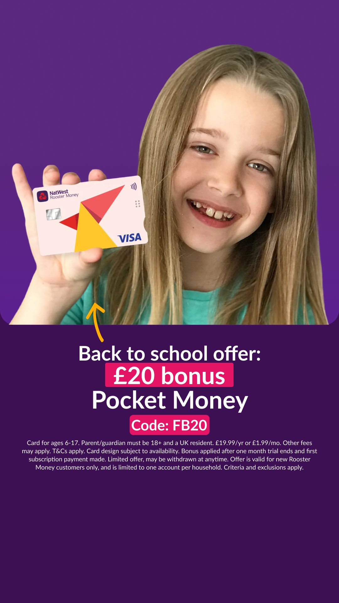 NatWest Rooster Money Facebook ad