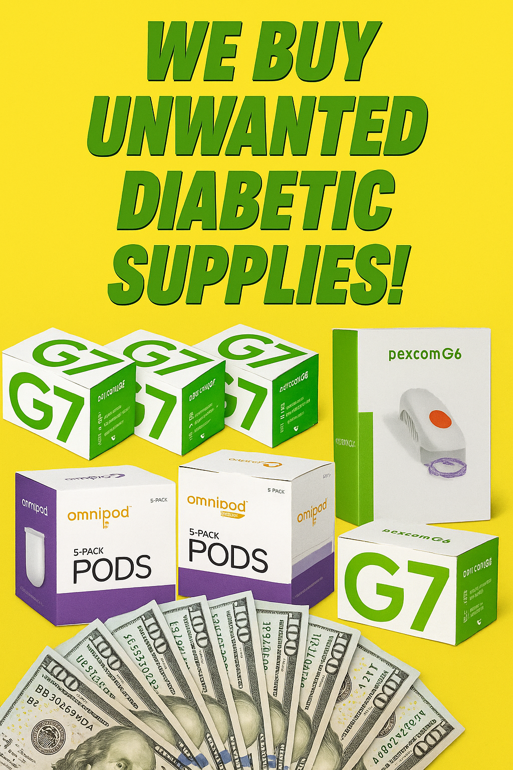 We Buy Diabetic Supplies NY Facebook ad