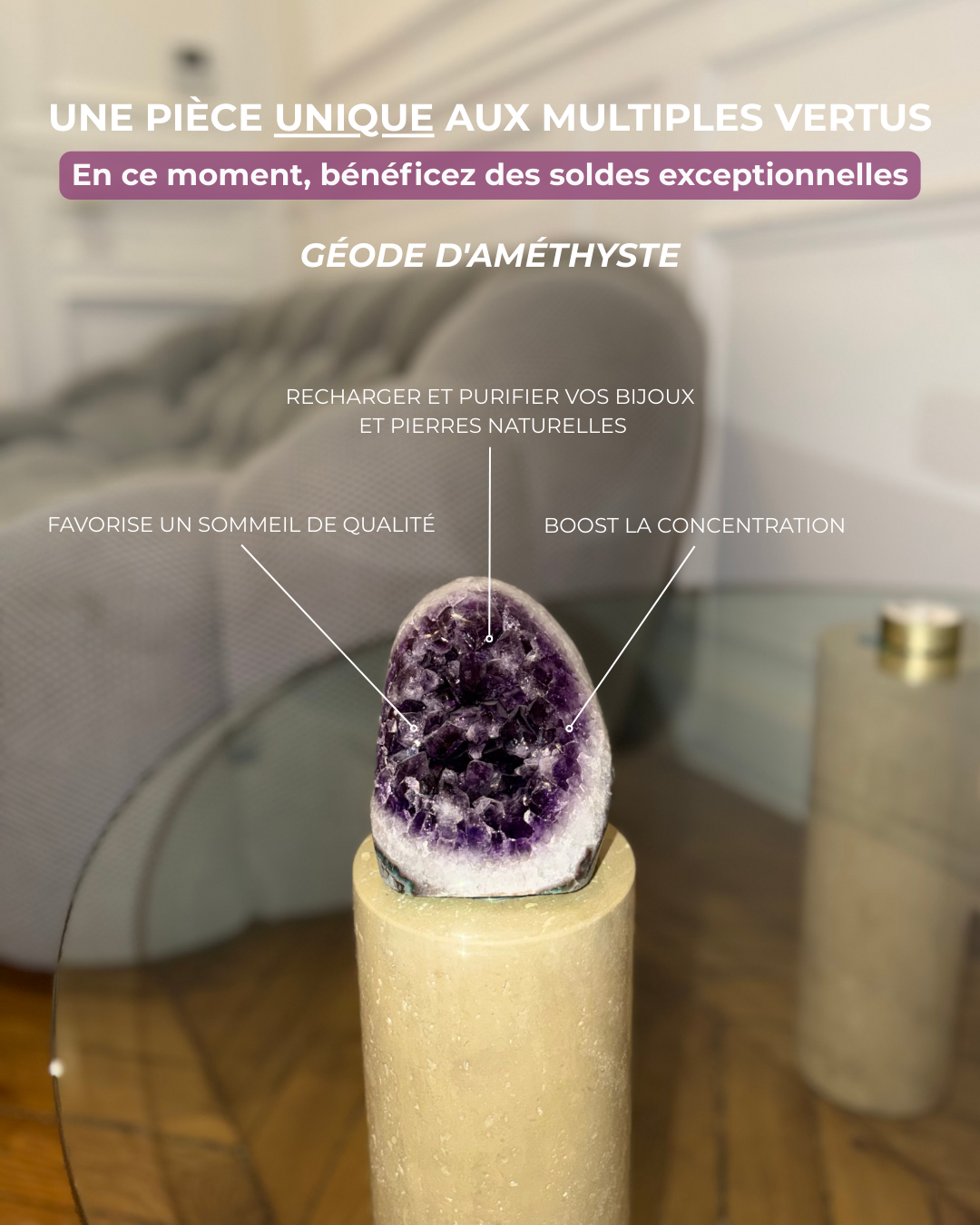 Les Pierres du Bien-Être Facebook ad from Mar 6, 2026