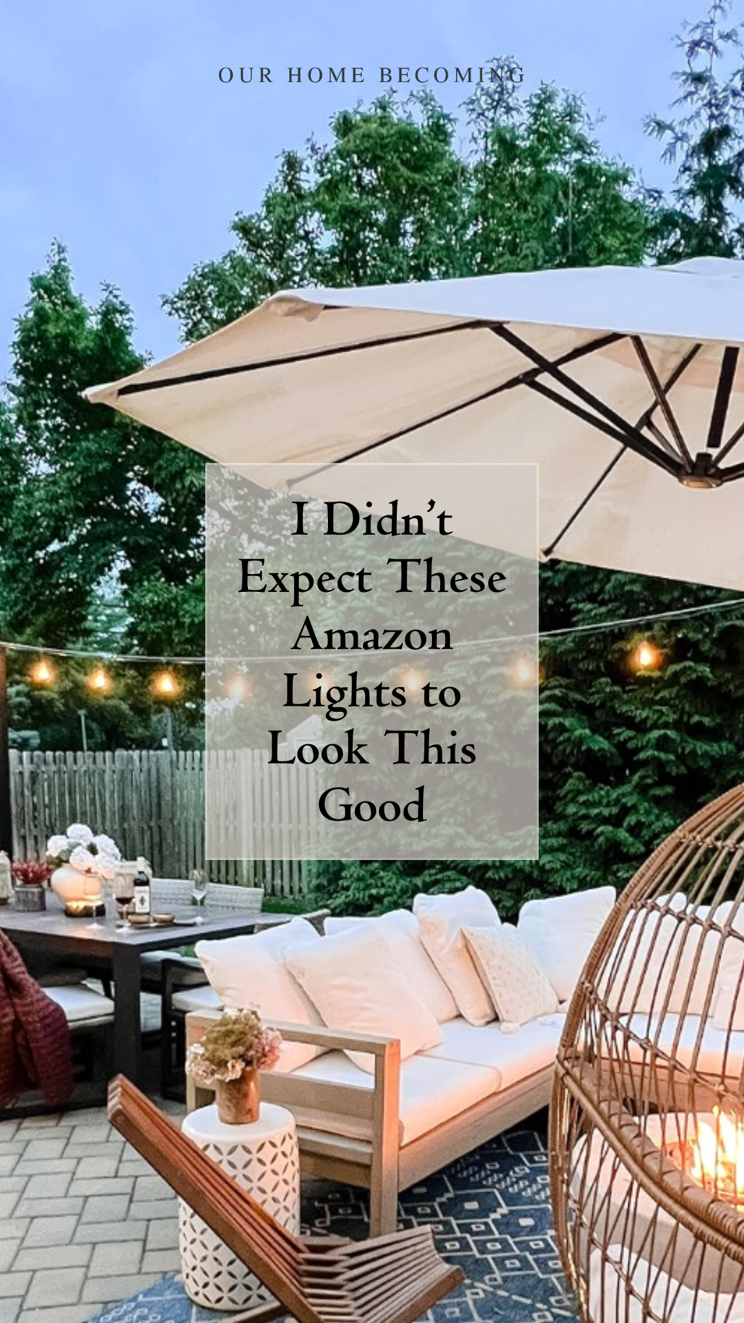 Our Home Becoming Facebook ad