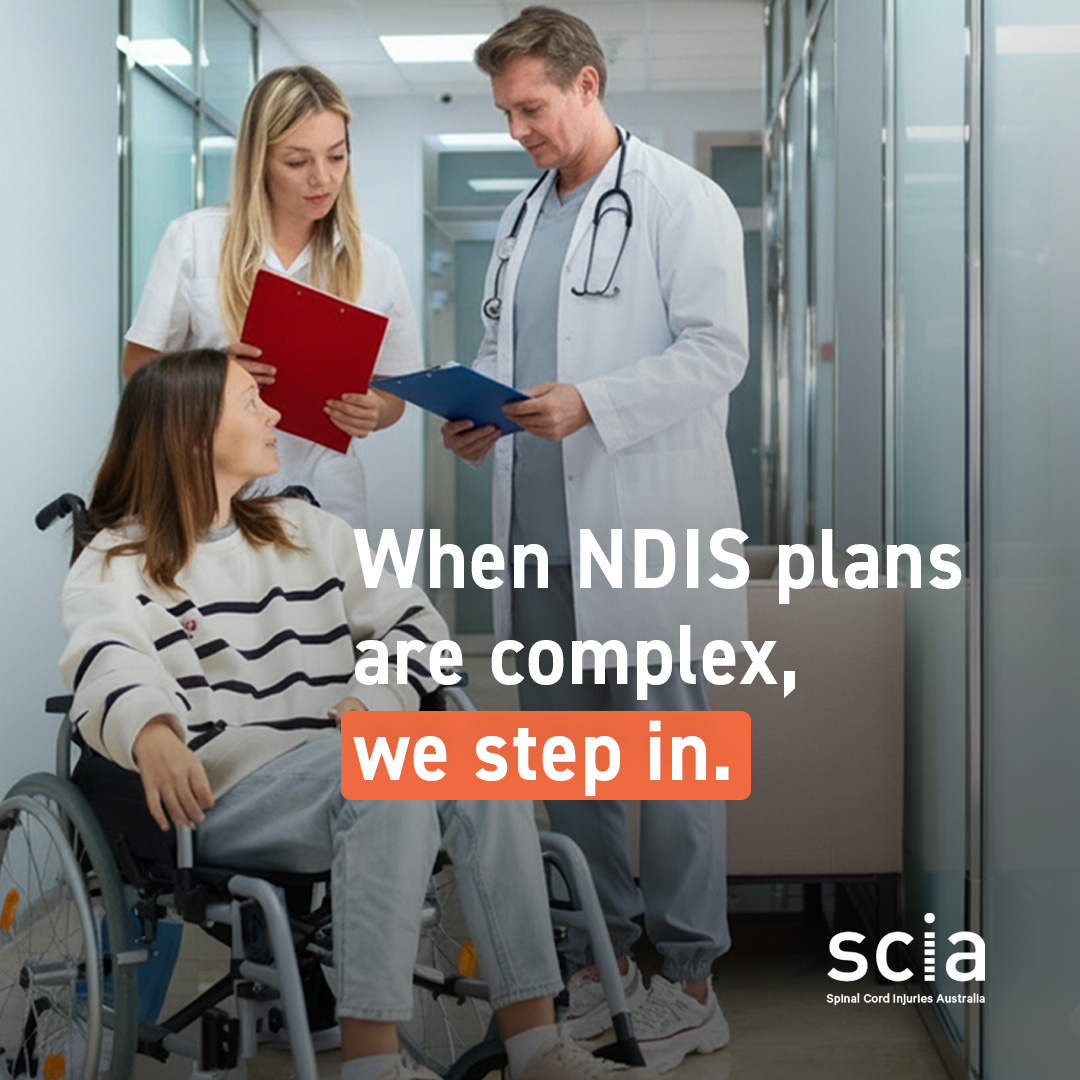 Spinal Cord Injuries Australia Facebook ad: Supporting clients with complex NDIS situations often…
