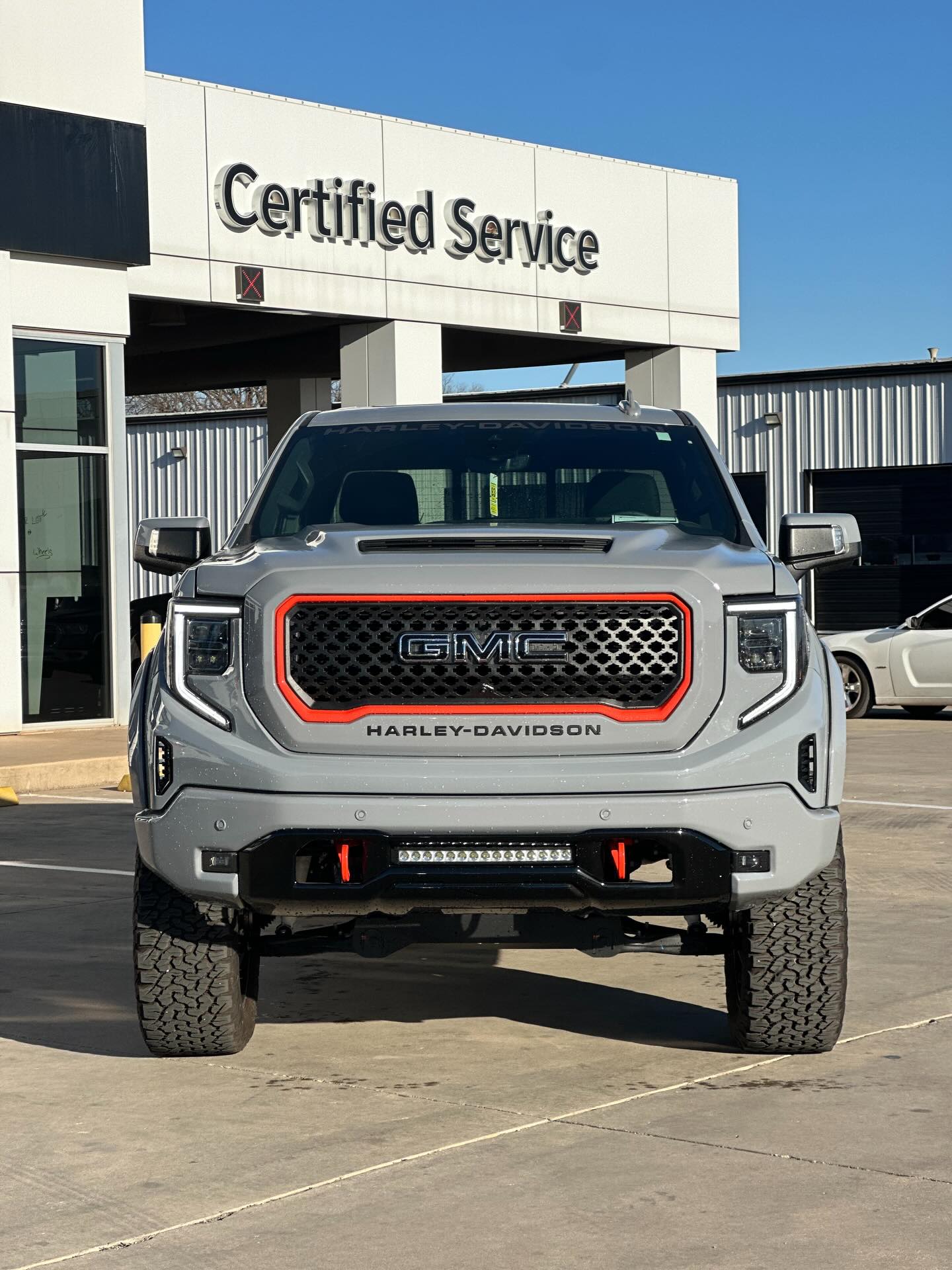 Seth Wadley Chevrolet GMC Facebook ad: 2025 GMC Sierra HARLEY-DAVIDSON