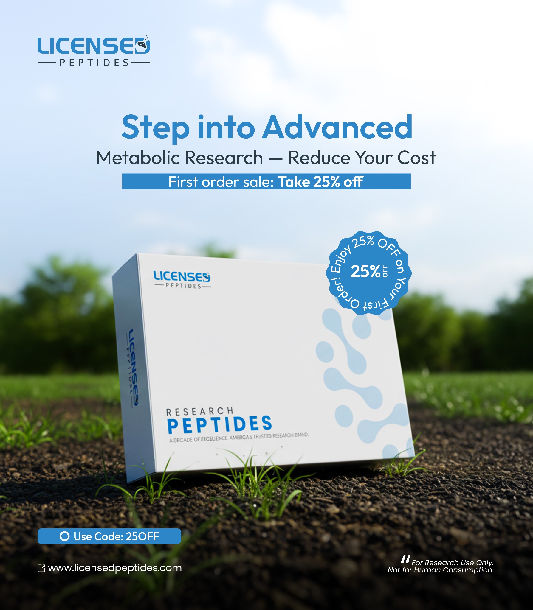Licensed Peptides Facebook ad