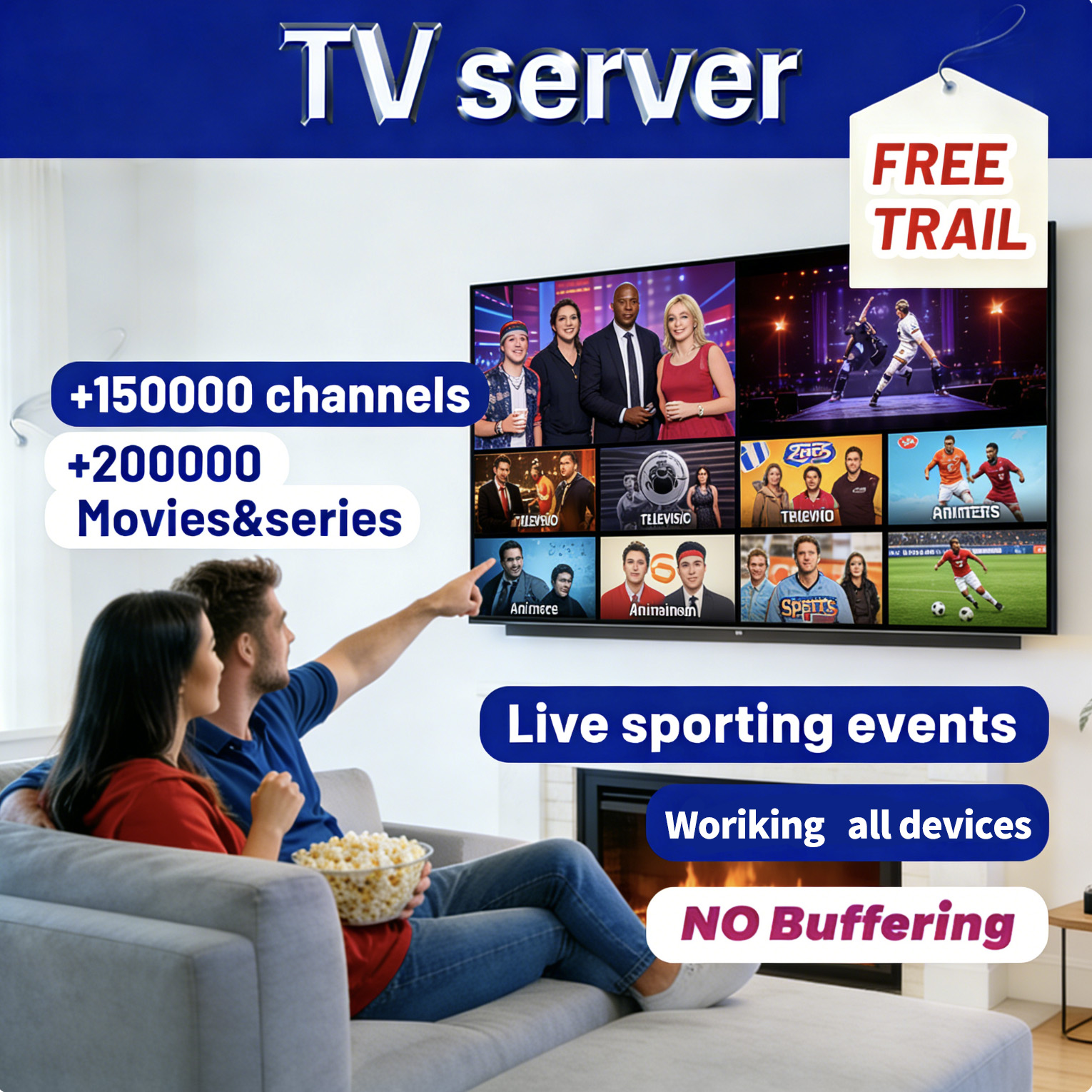 Callie Facebook ad: High-quality TV Service