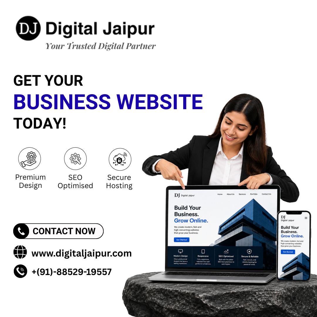 Digital Jaipur Facebook ad: Launch Your Business Website Today