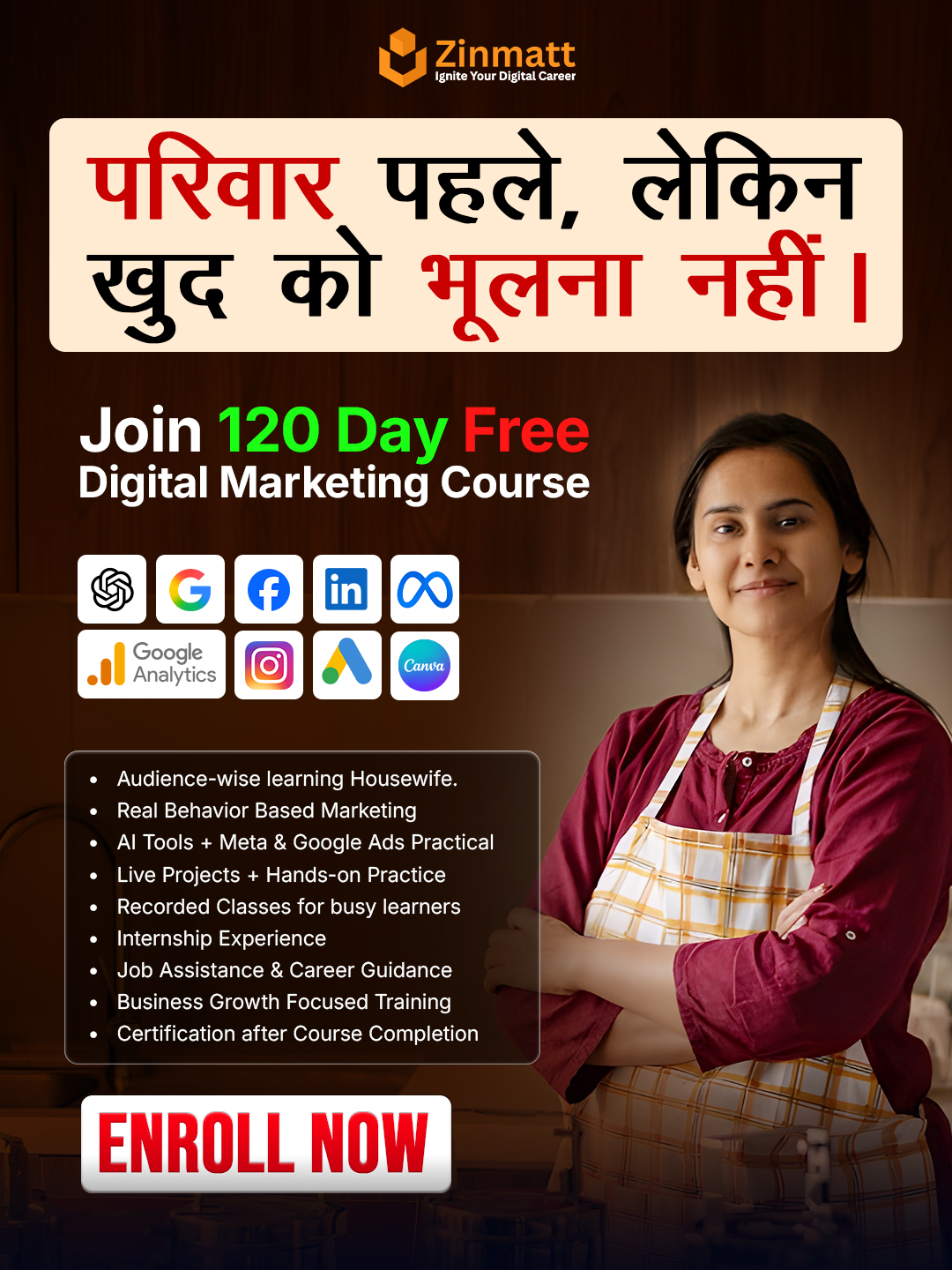 Zinmatt Private Limited Facebook ad: Turn Home Time Into Skill-Based Earning