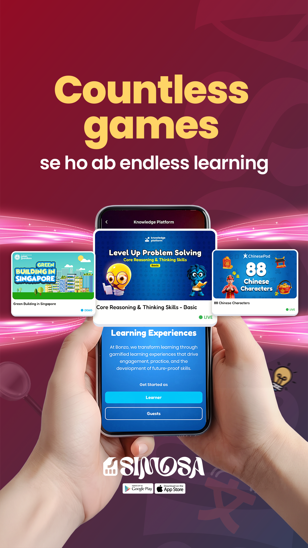 Simosa App Facebook ad