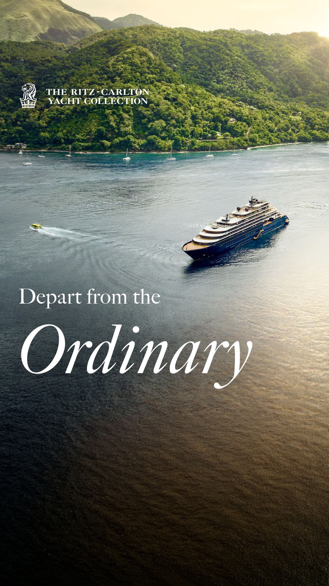 The Ritz-Carlton Yacht Collection Facebook ad: Voyage Beyond