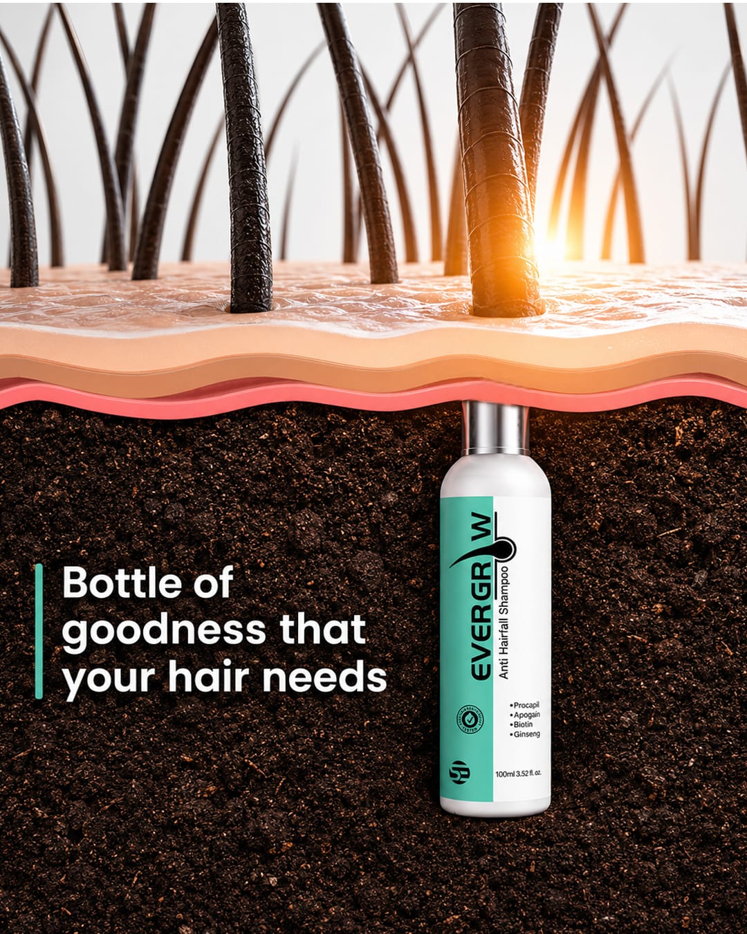 SkinEra Life Sciences Facebook ad: Reduce Hair Fall Naturally