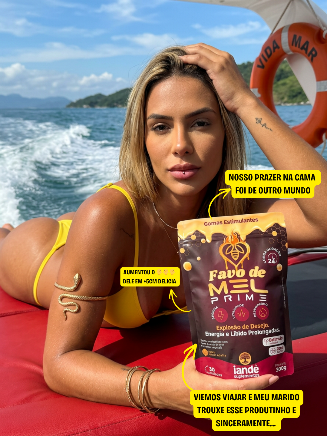 Iandê Suplementos Brasil Facebook ad: Favo de Mel Prime | Goma Estimulante, Iandê Suplementos