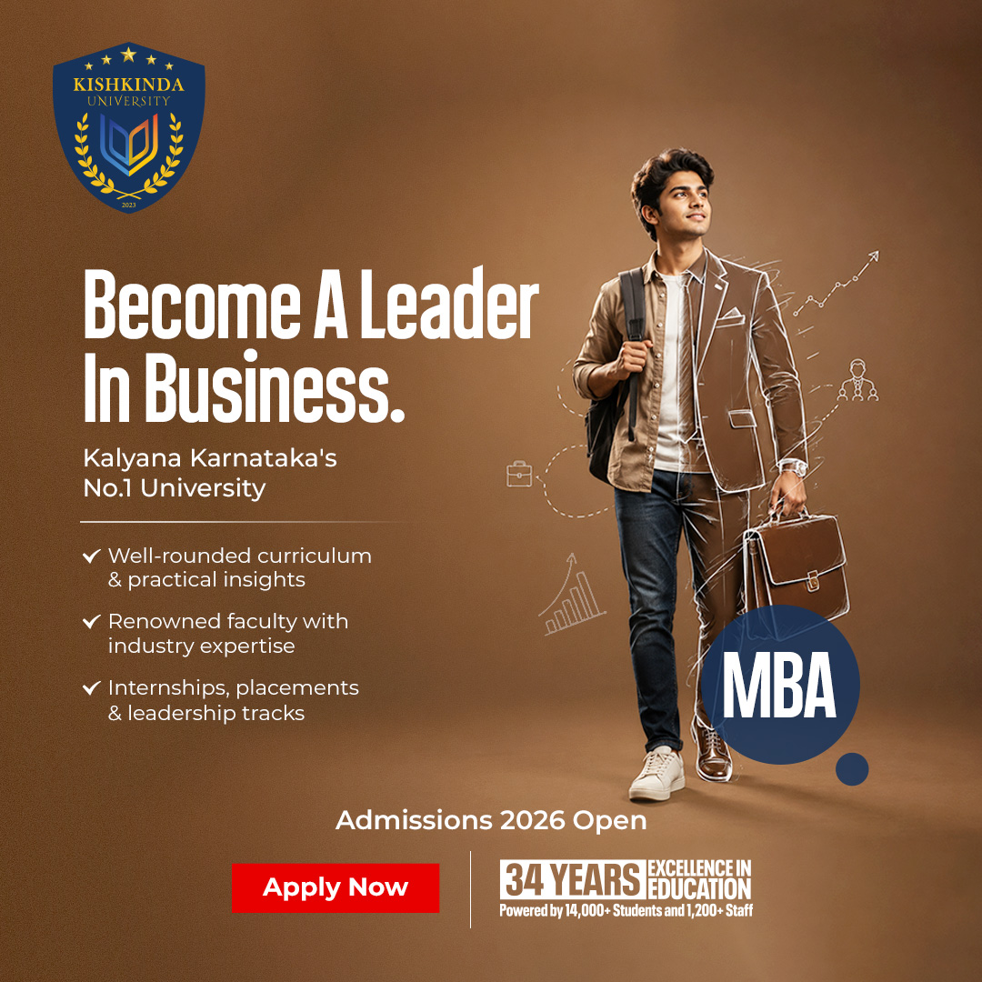 Kishkinda University Facebook ad: MBA Admissions 2026 Open