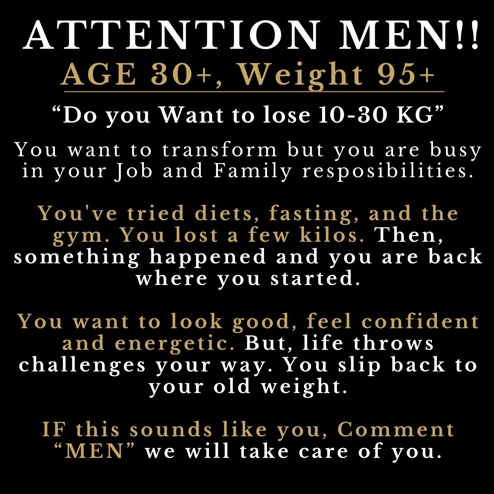 Elite Men Fitness Facebook ad