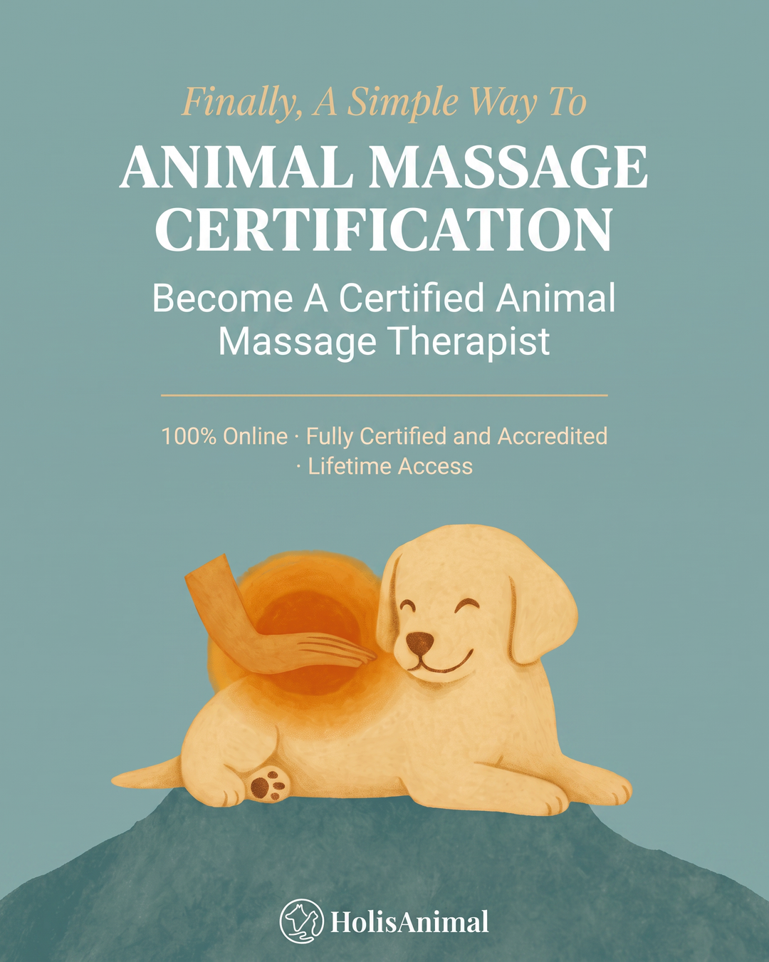 HolisAnimal Facebook ad: NEW: Animal Massage Therapy