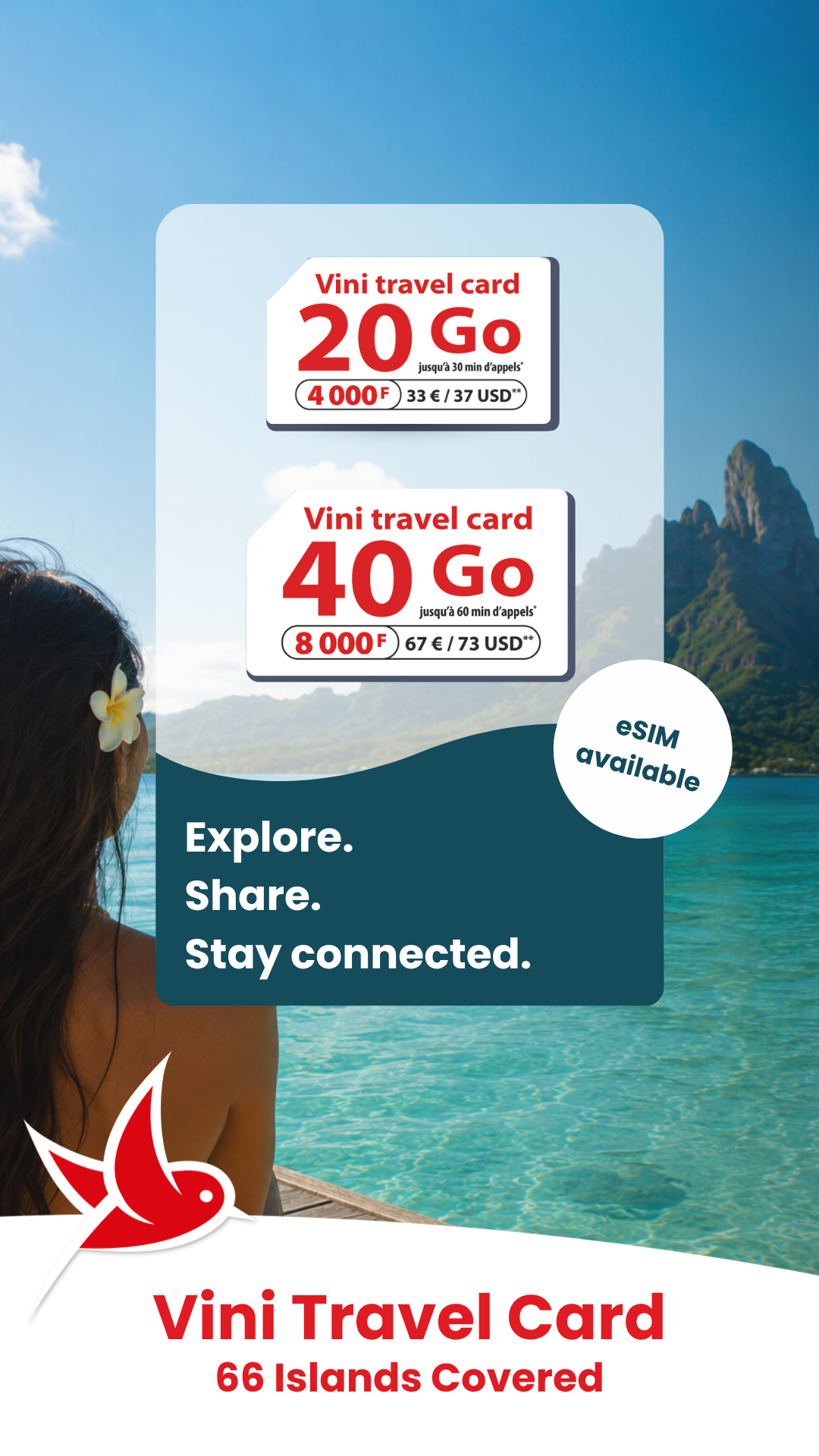Vini Facebook ad: Order your Vini Travel Card online
