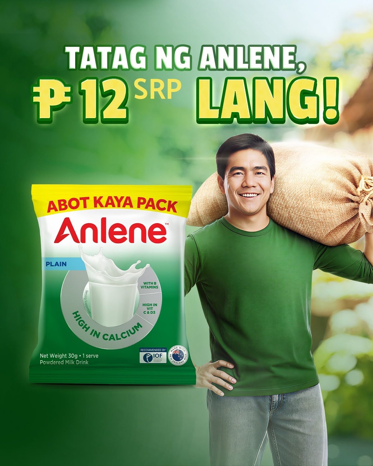 Anlene Philippines Facebook ad: Anlene Calci Sachet Plain 30g x72 | Shopee Philippines