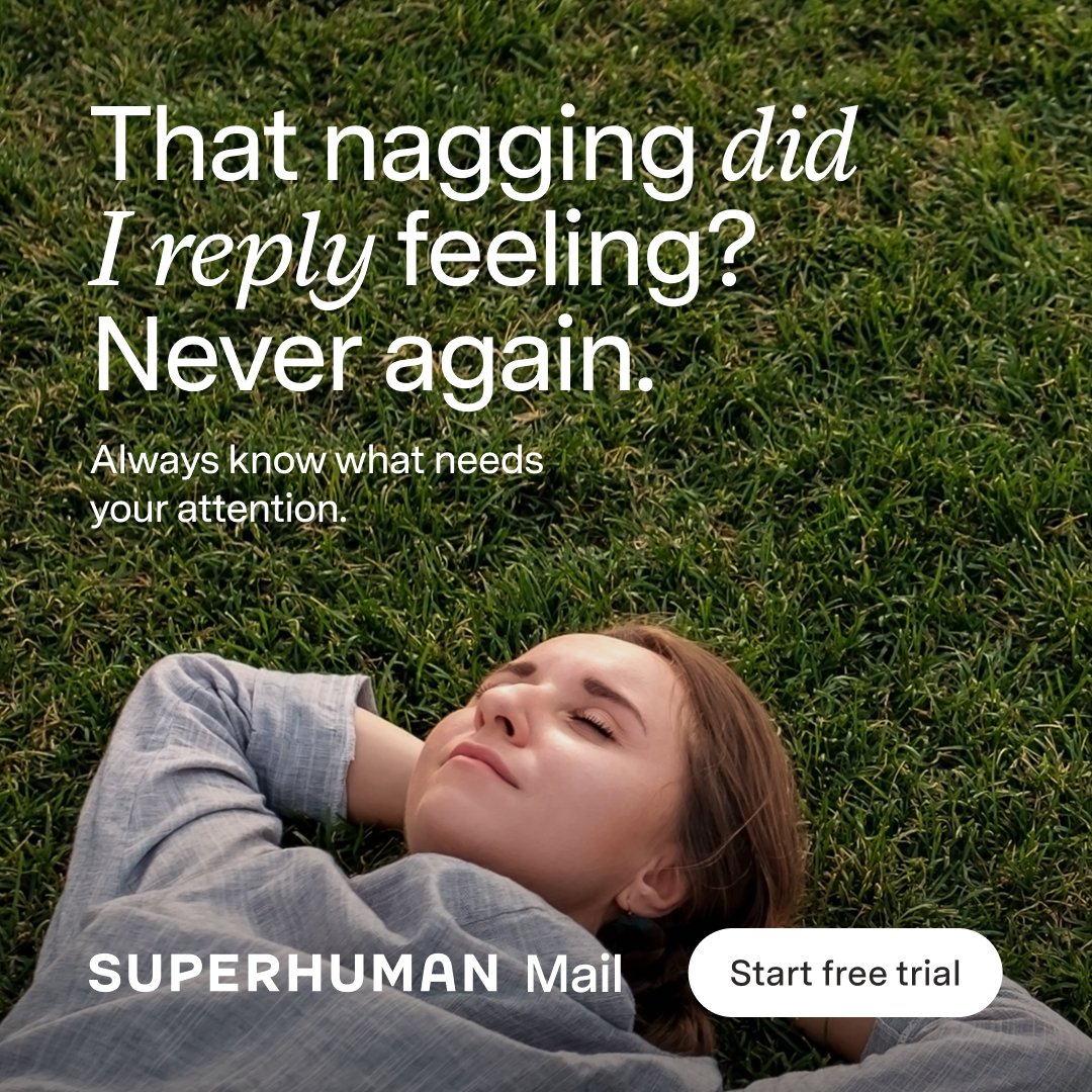 Superhuman Mail Facebook ad