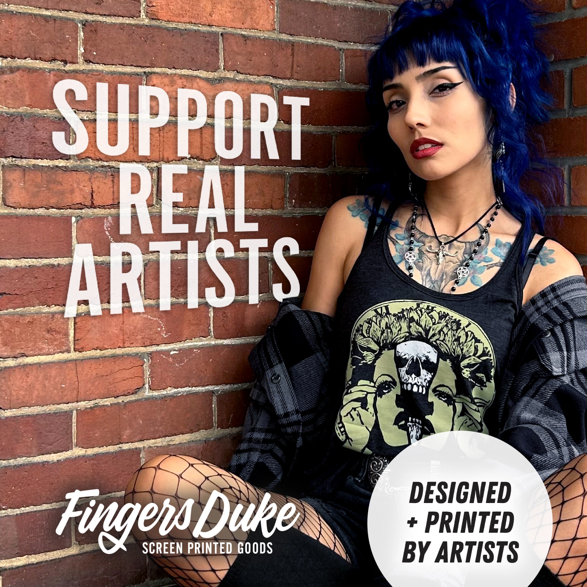 Fingers Duke - Screen Printed Goods Facebook ad