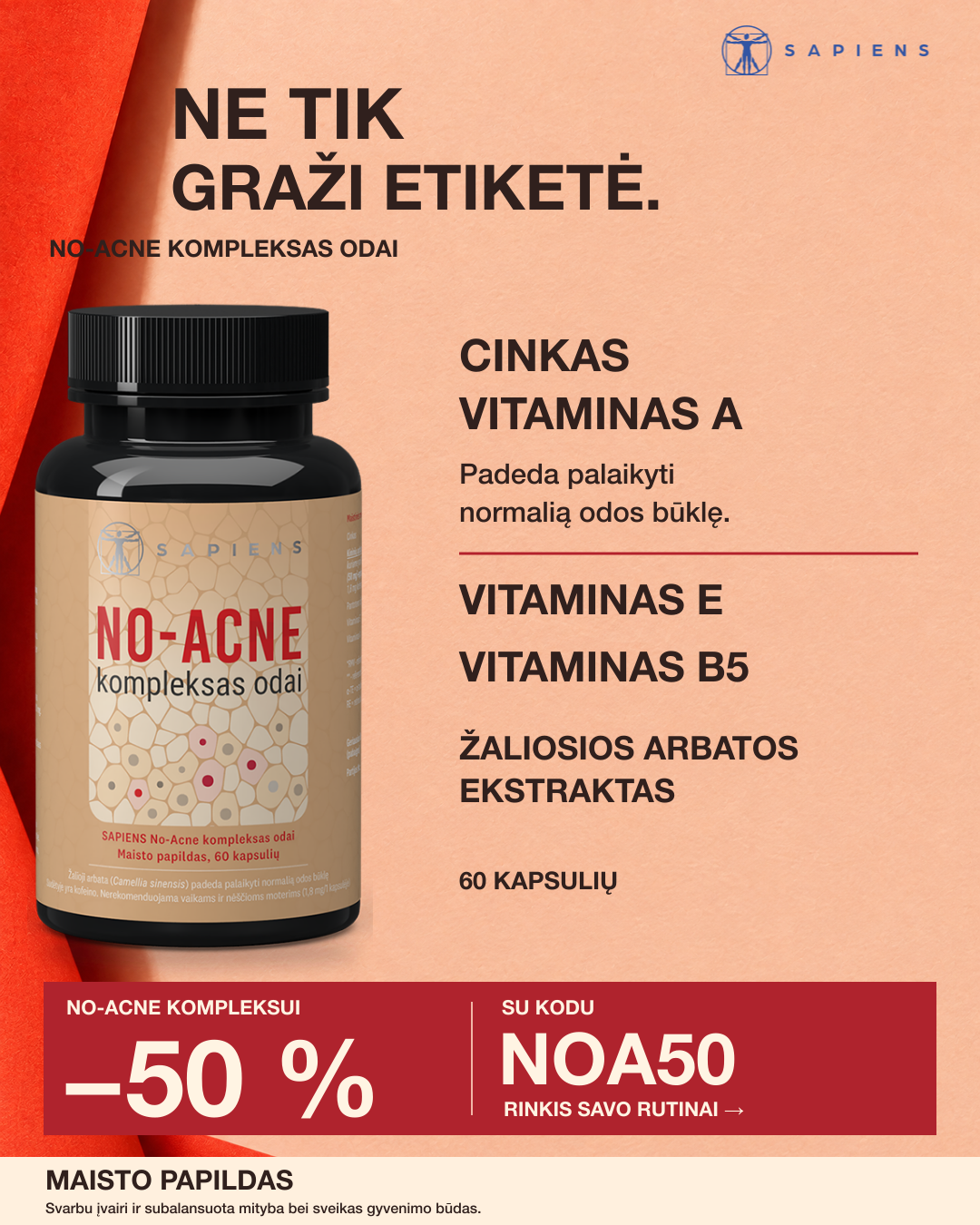 Sapiens Facebook ad: Pažiūrėk, kas slypi formulėje