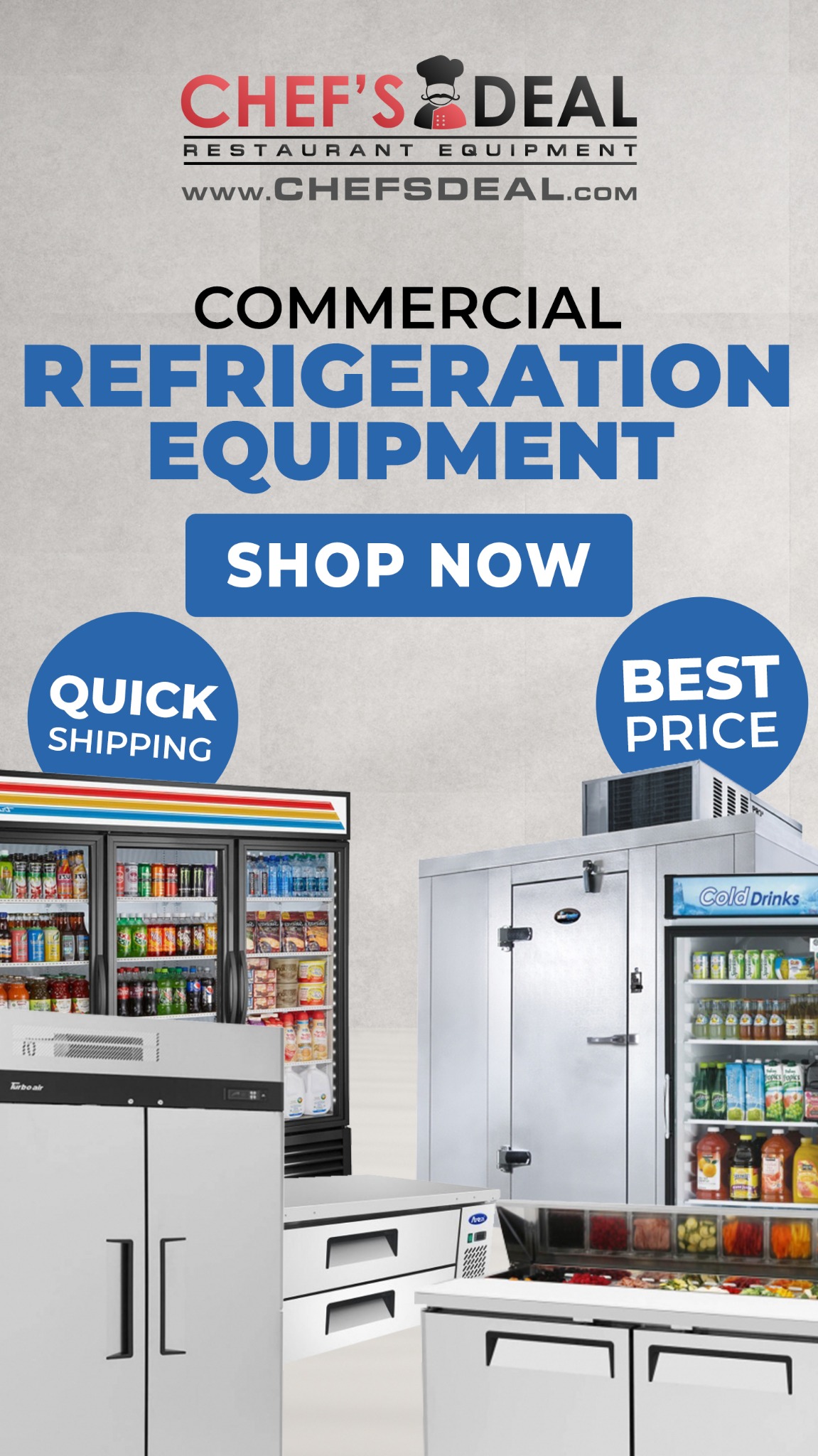 Chef's Deal Restaurant Equipment Company Facebook ad