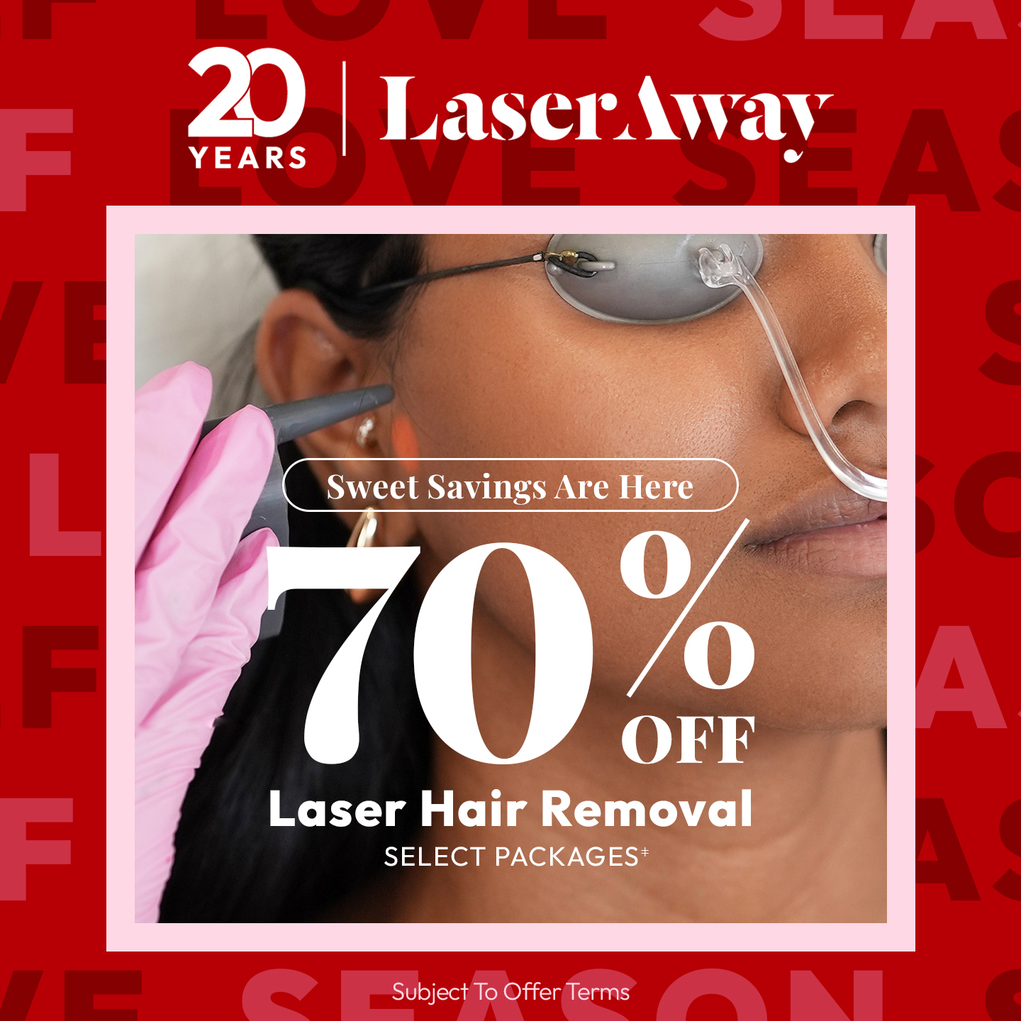 LaserAway Facebook ad