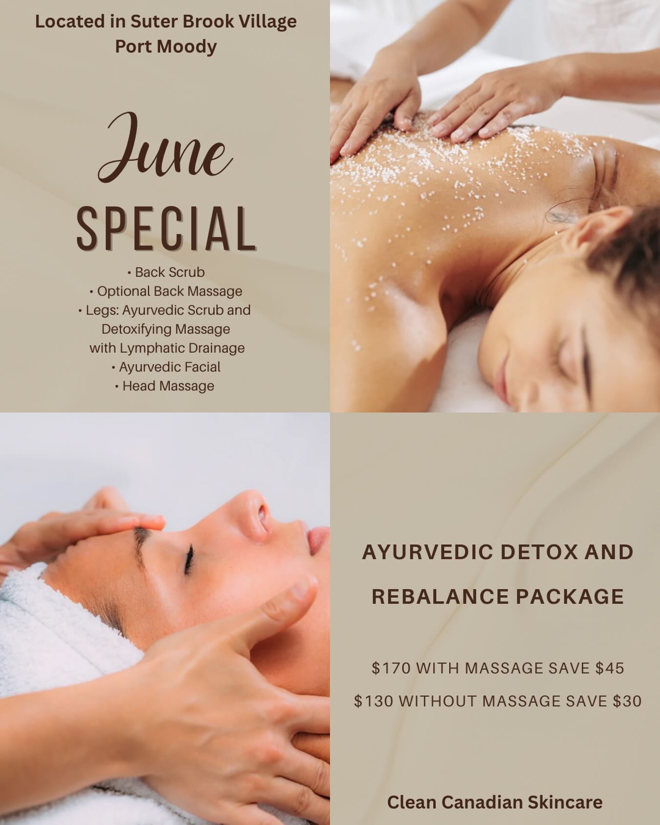 Reconnect Spa Facebook ad: JUNE SPECIAL