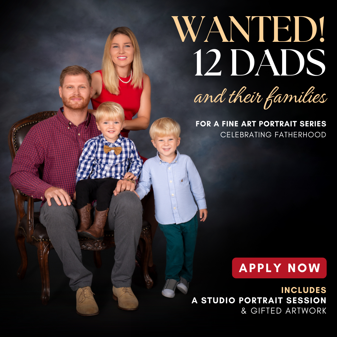 Chandra Holland Fine Art Portraits Facebook ad: Wanted Dads & Their Families for our Legacy Portrait…