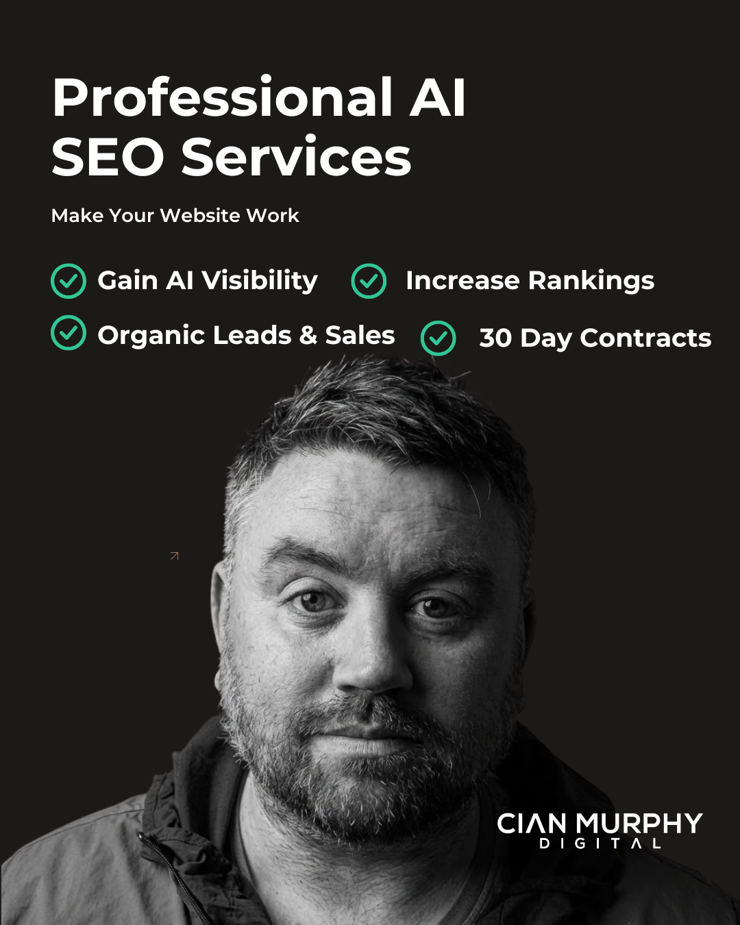 Cian Murphy Digital Marketing Facebook ad: Transparent SEO Services Dublin
