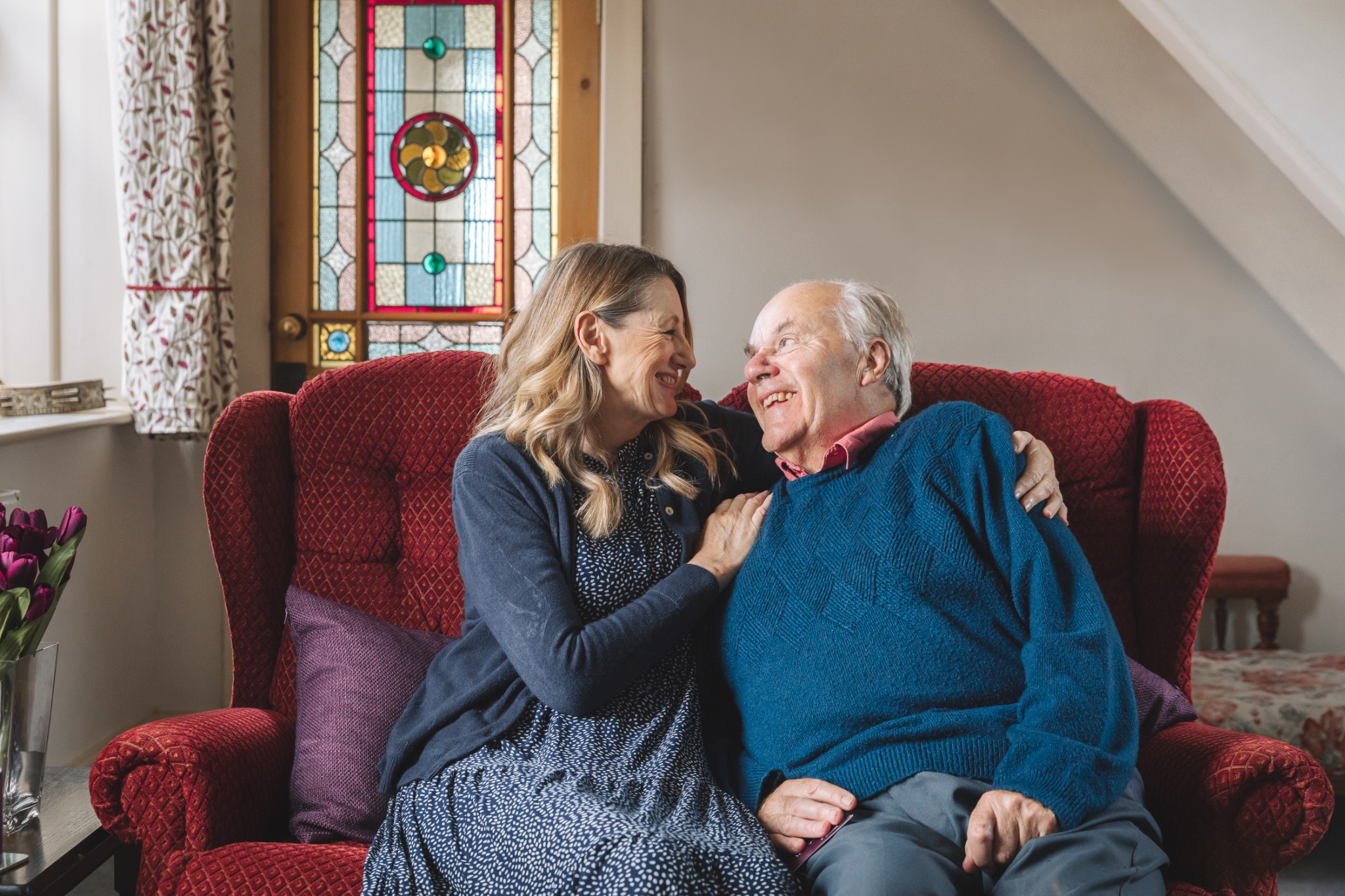 Home Instead Kirklees Facebook ad: Caring Starts Here: Trusted Home Care