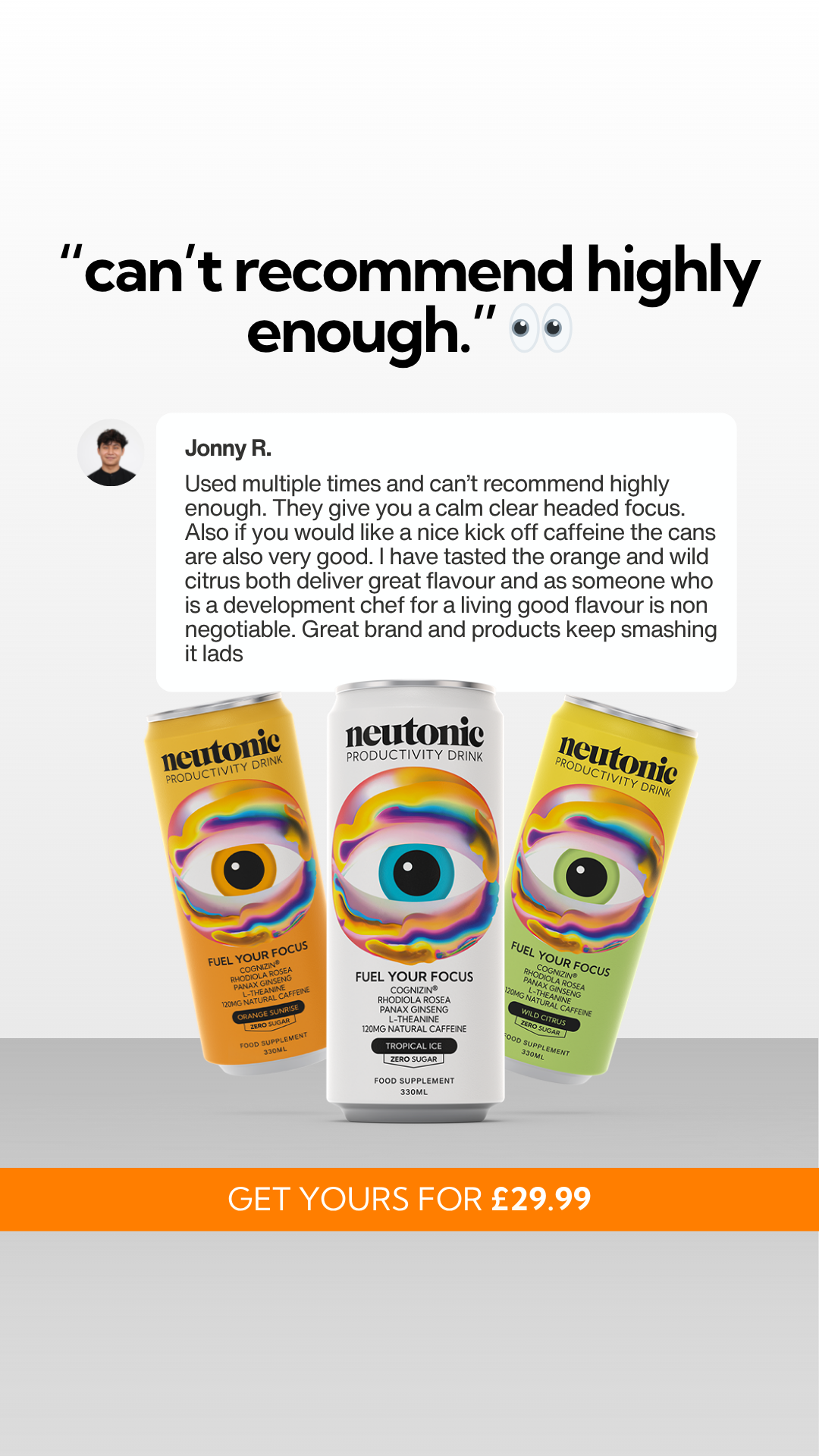 Neutonic Facebook ad