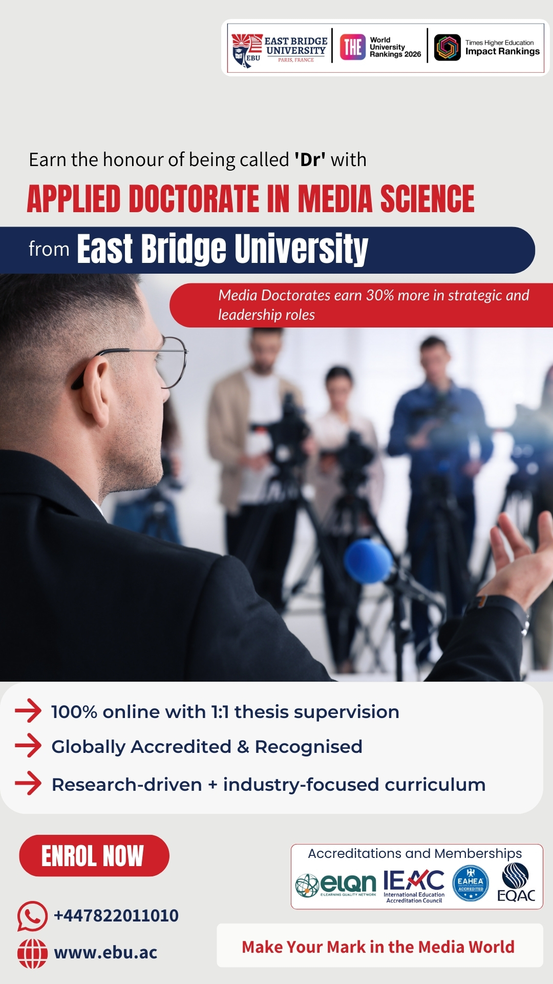 East Bridge University Facebook ad