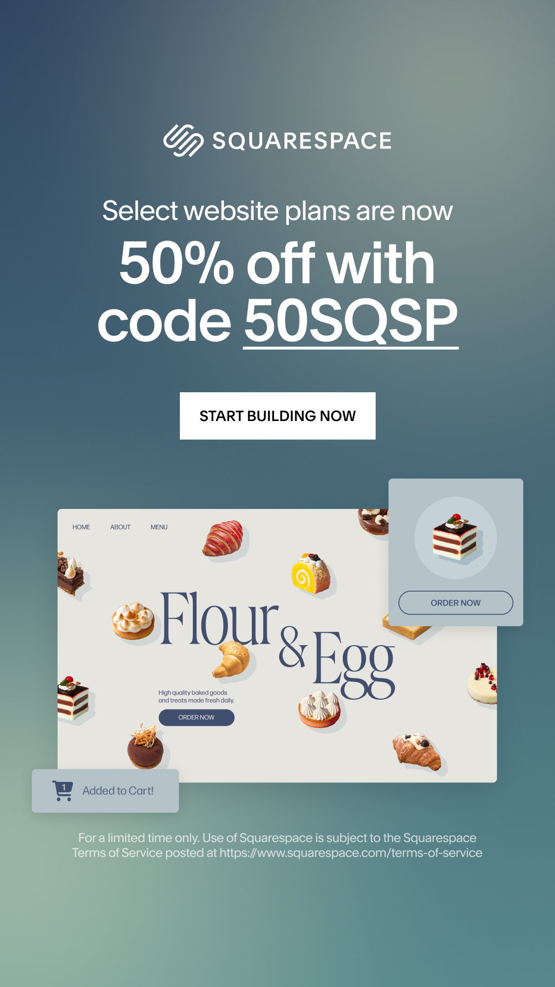 Squarespace Facebook ad