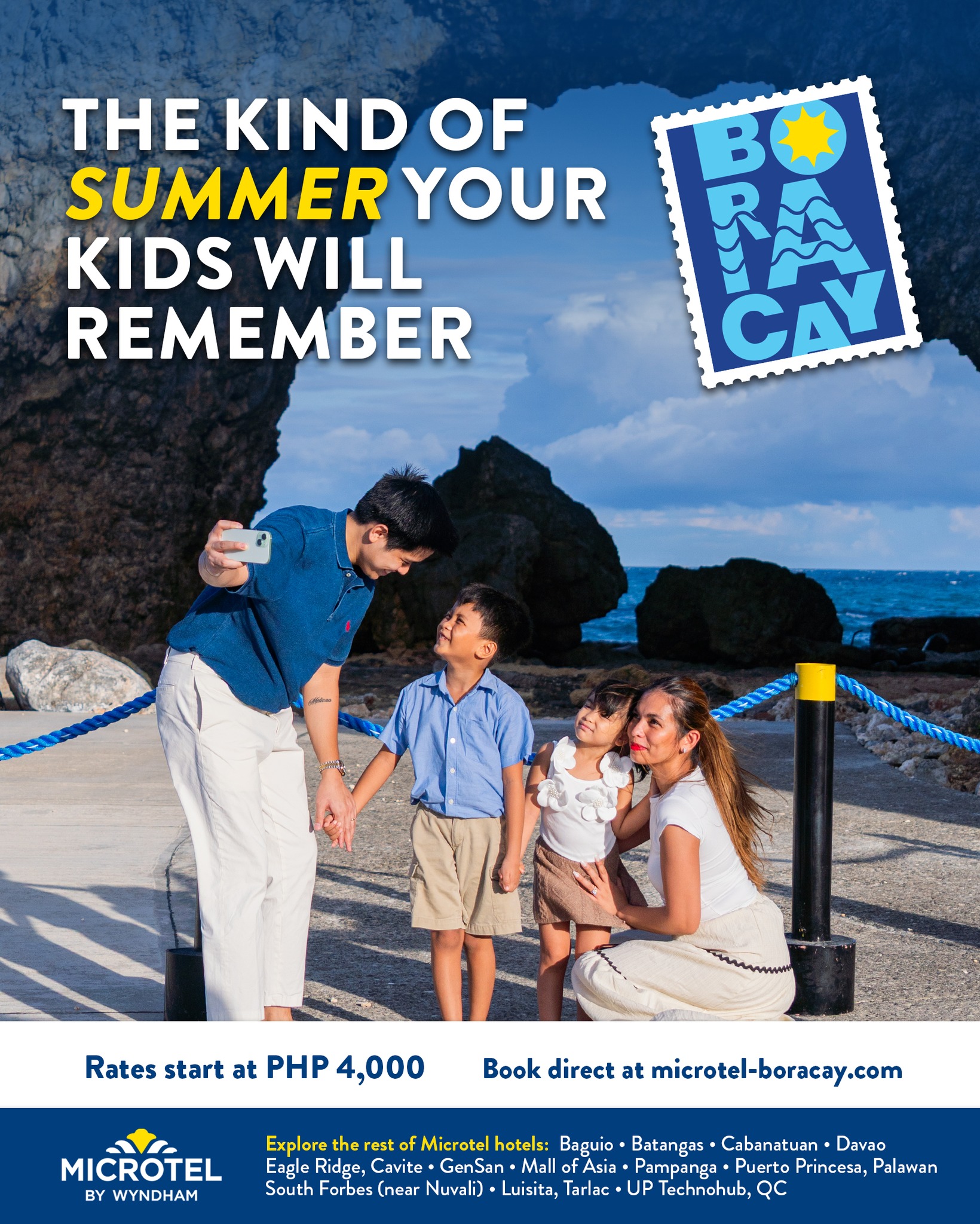 Microtel by Wyndham Boracay Facebook ad: Give them a childhood filled with stories to…