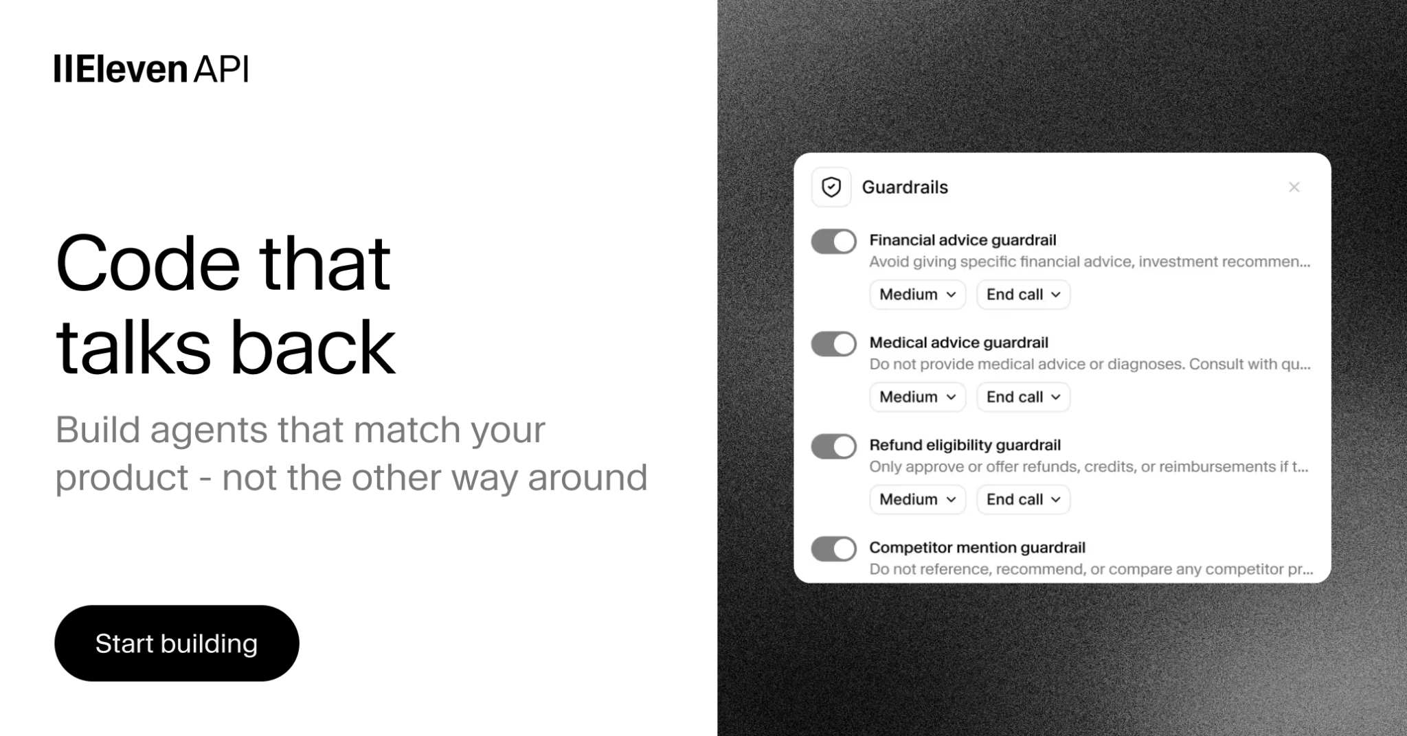 ElevenLabs Facebook ad: Your Code. Now Conversational.