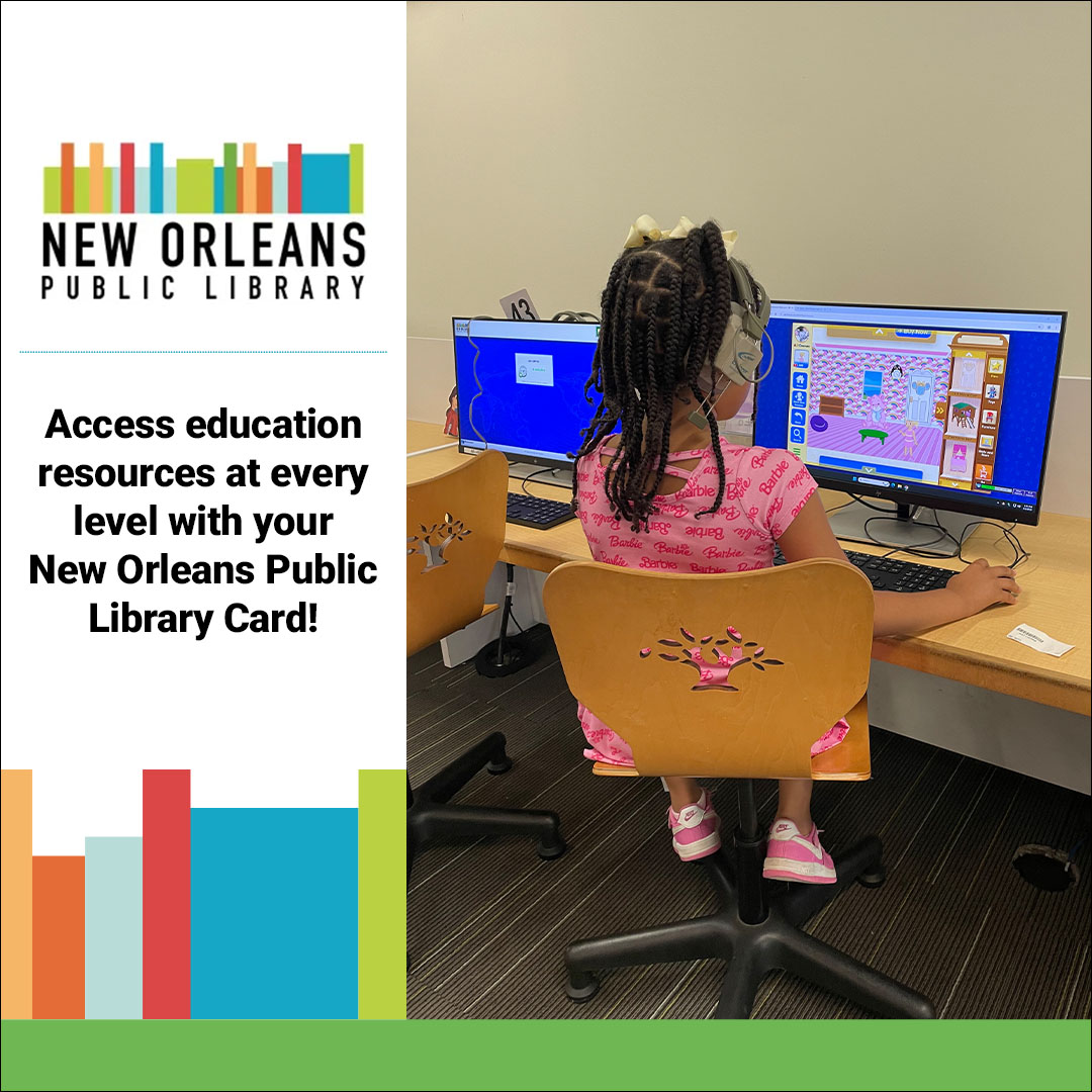 New Orleans Public Library Facebook ad