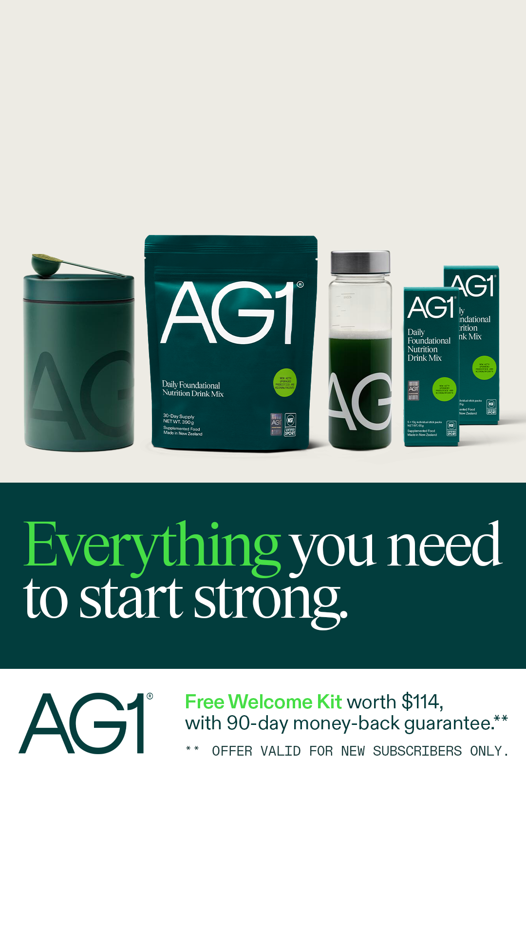 AG1 by Athletic Greens Facebook ad