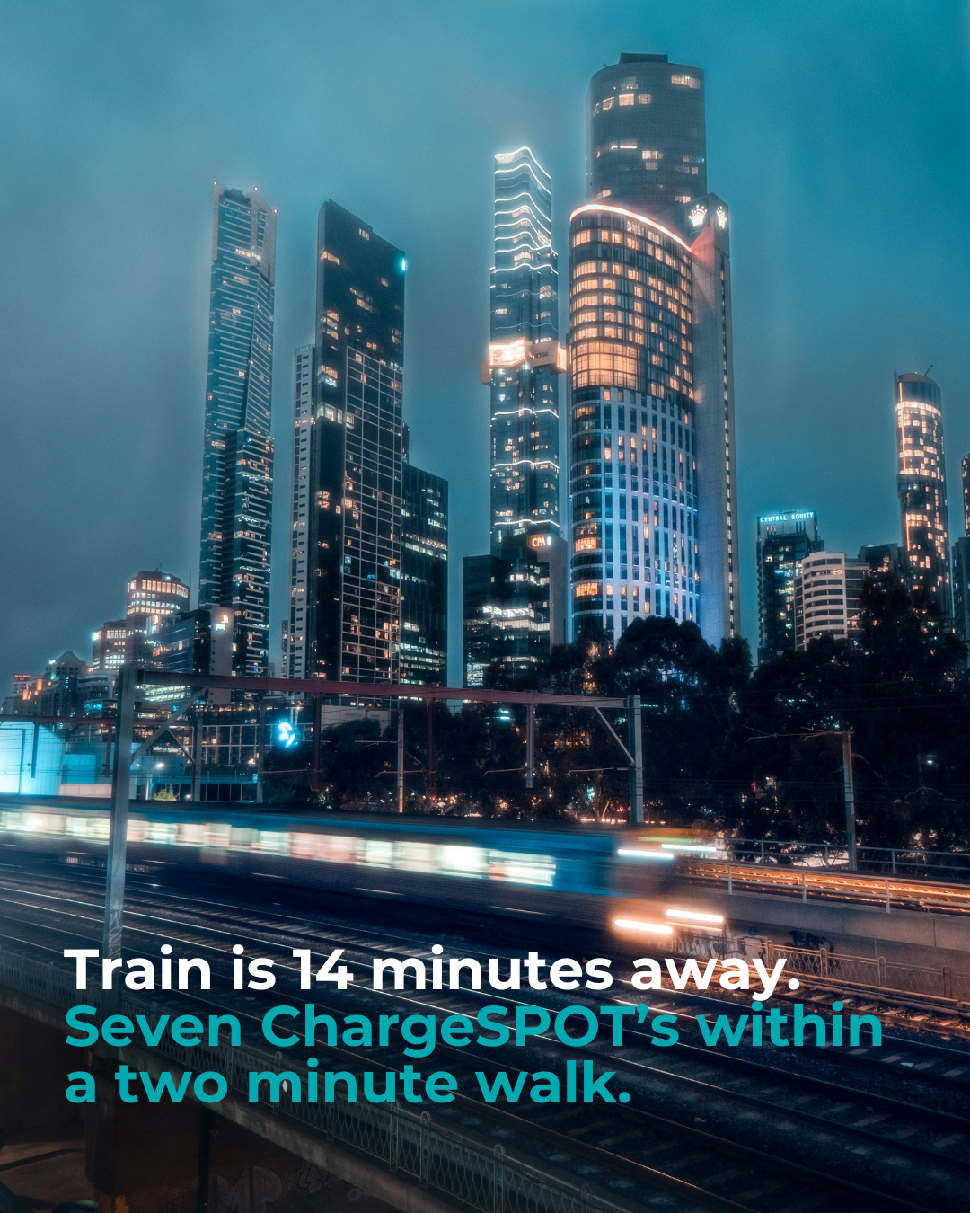 ChargeSpot Facebook ad: Melbourne commuters stay winning 