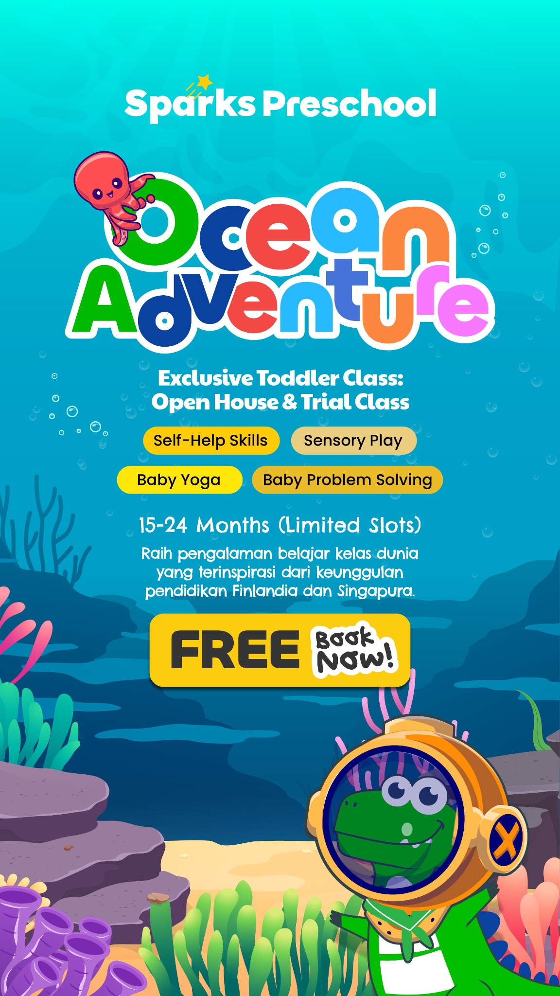 Sparks Preschool Facebook ad