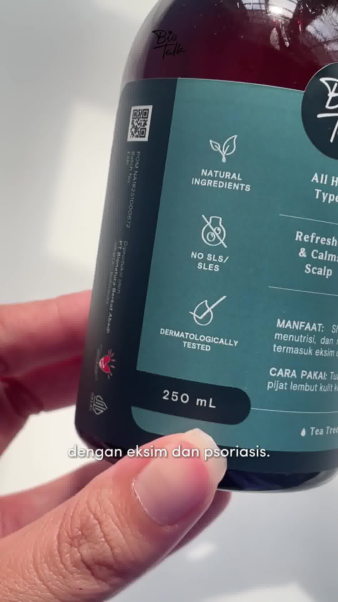 Biotalk Shampoo Meredakan Eksim Facebook ad: Efektif Meredakan Eksim
