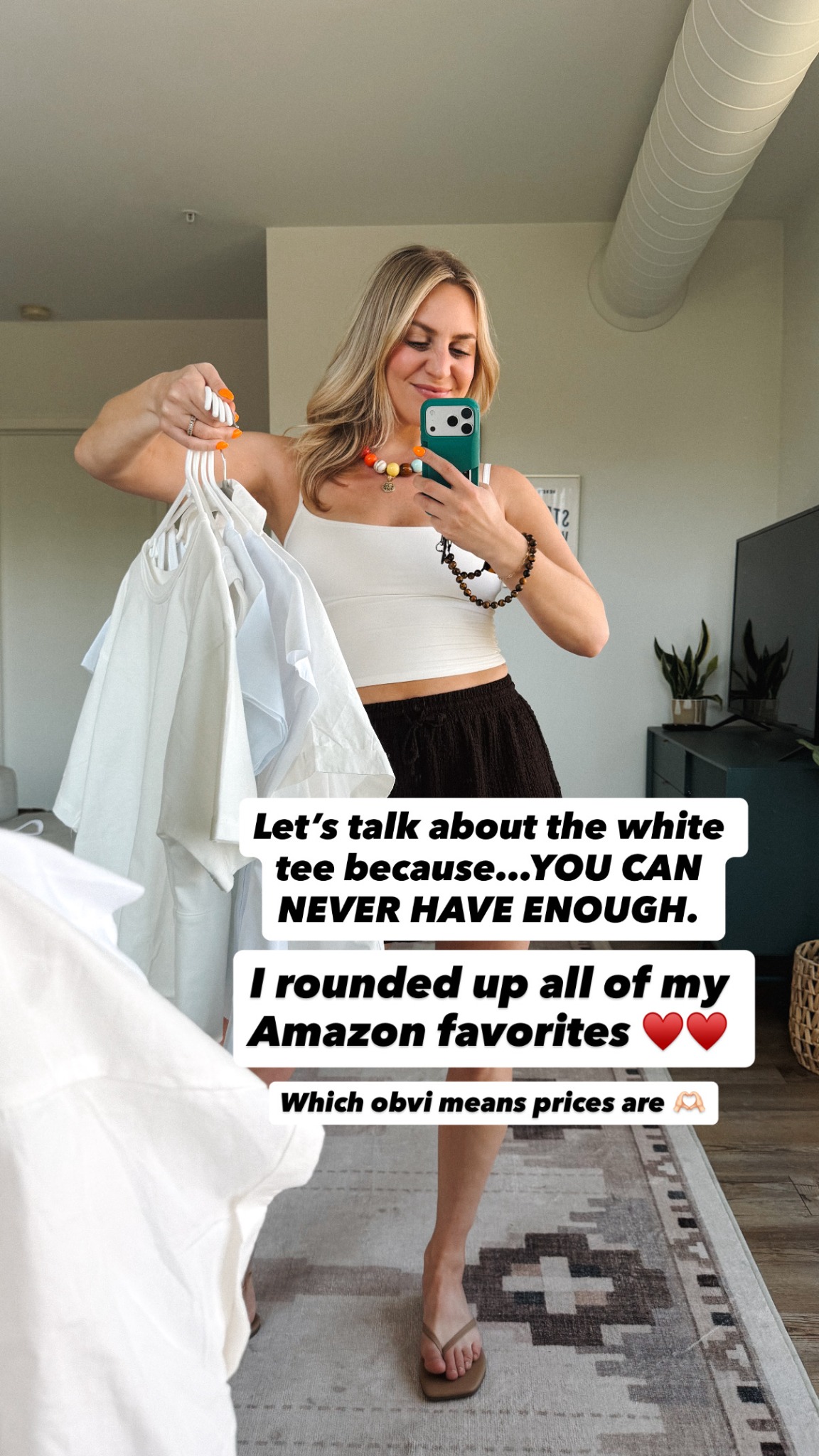 Fit Foodie Finds Facebook ad: THE best white tees from Amazon!