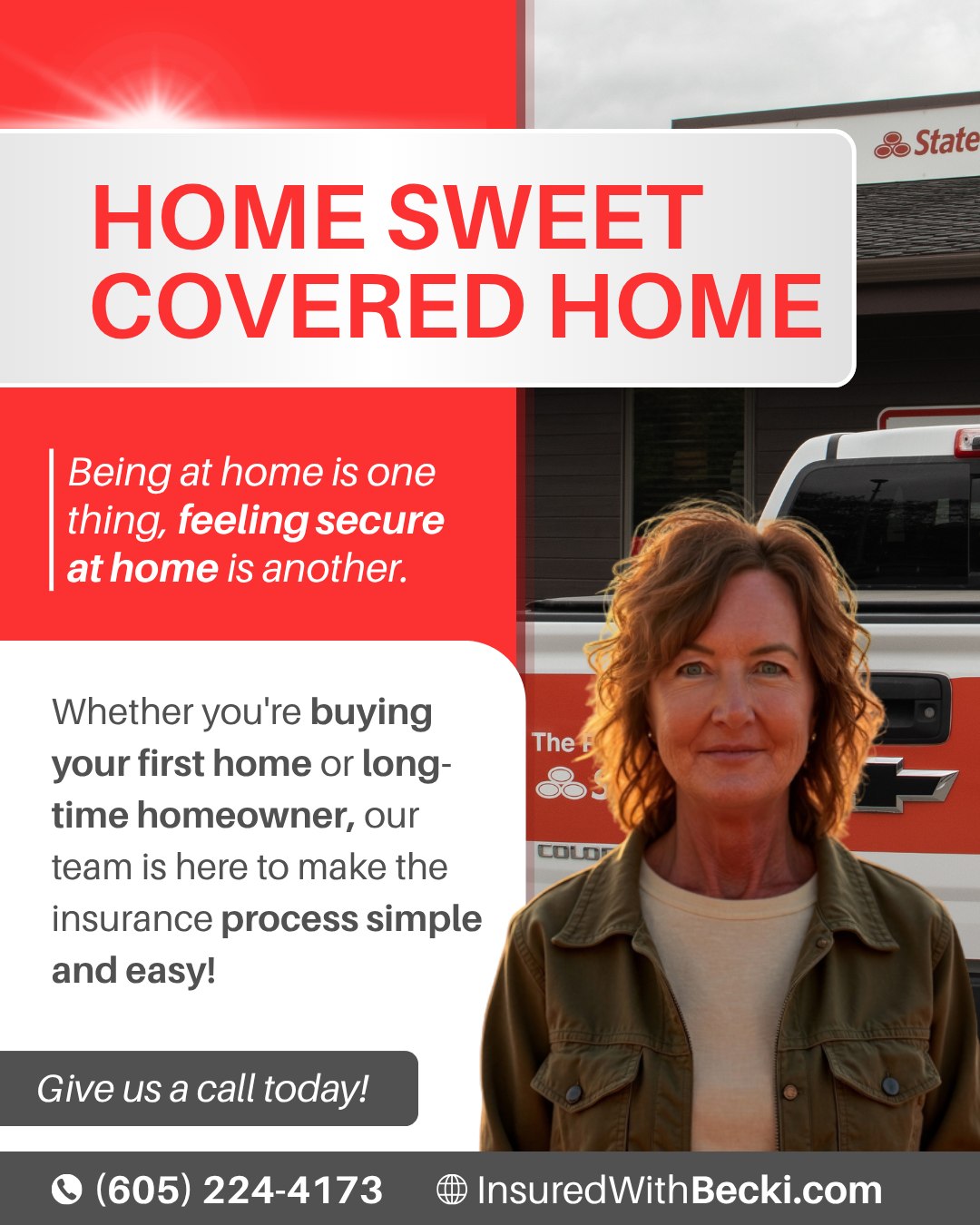 Becki Potrzeba - State Farm Insurance Agent Facebook ad: Becki Potrzeba - State Farm Insurance Agent in Pierre, SD