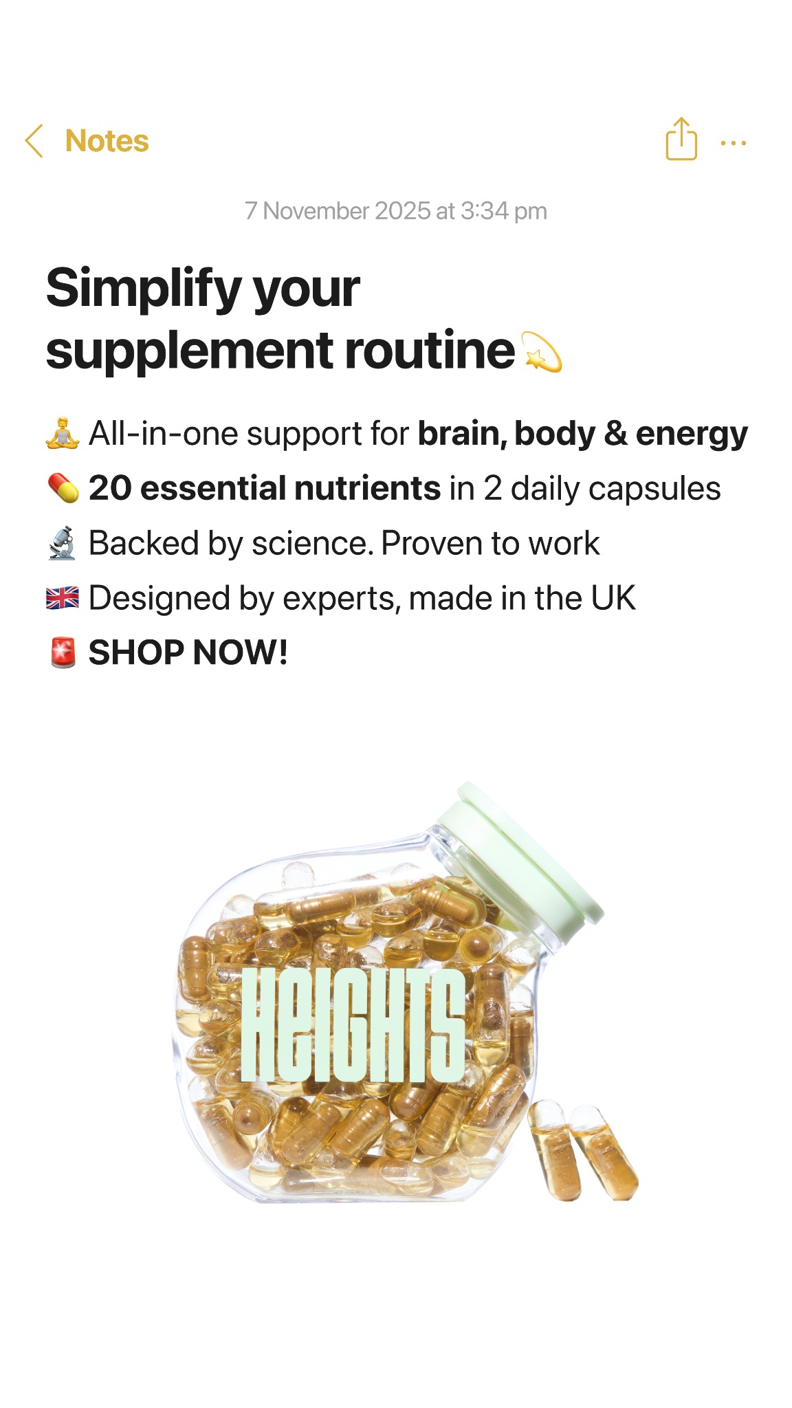 Your Heights Facebook ad