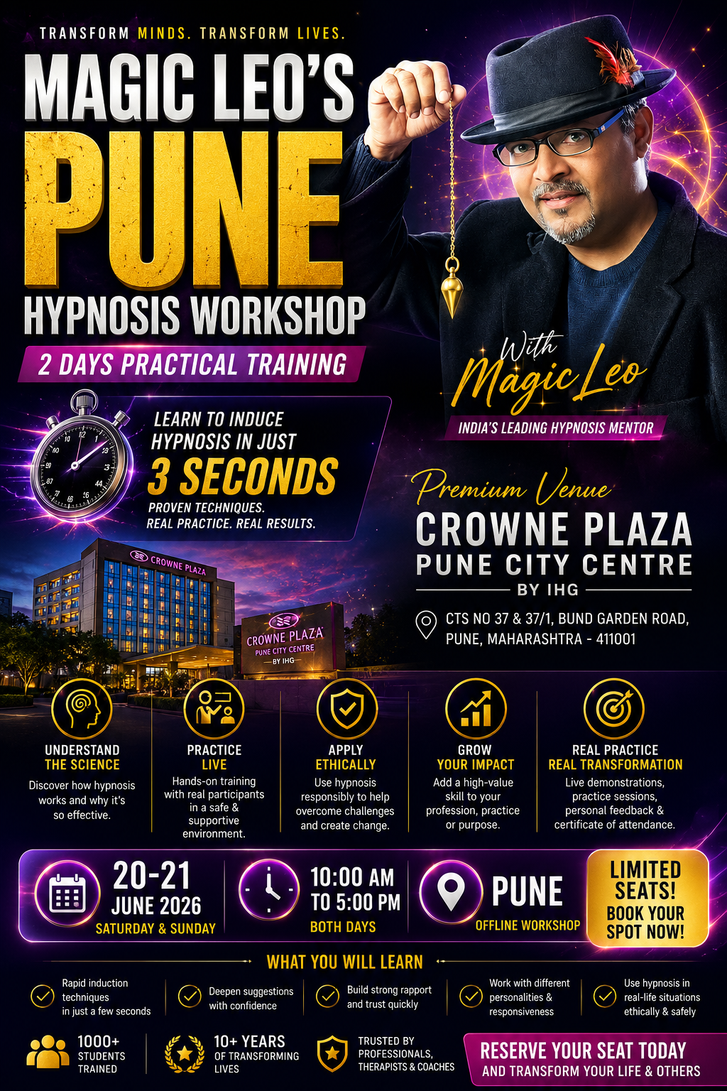 Hypnosis Anytime Anywhere Facebook ad from May 23, 2026