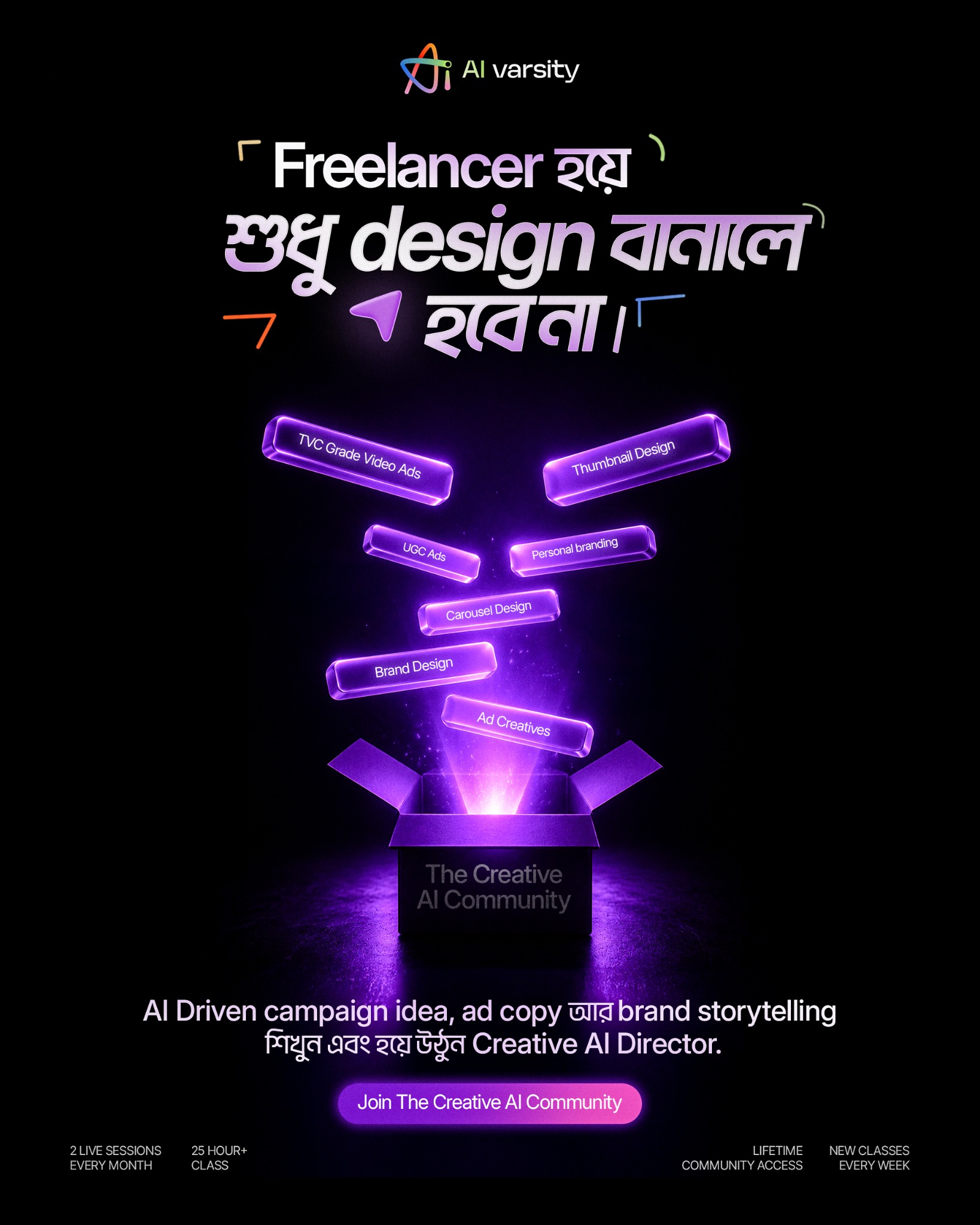 AI Varsity Bangla Facebook ad: Become a Creative AI Director