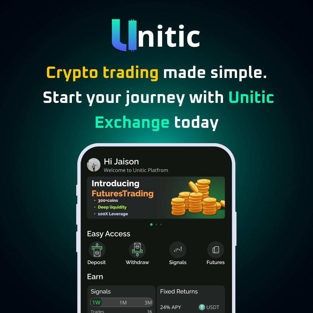 Unitic Facebook ad: Crypto Trading Made Simple!