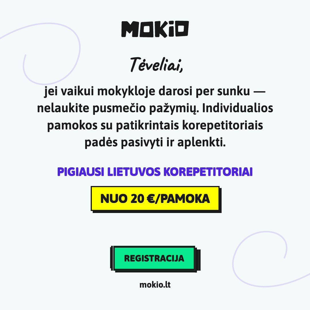 MOKIO Facebook ad: DABAR -50% pirmai pamokai