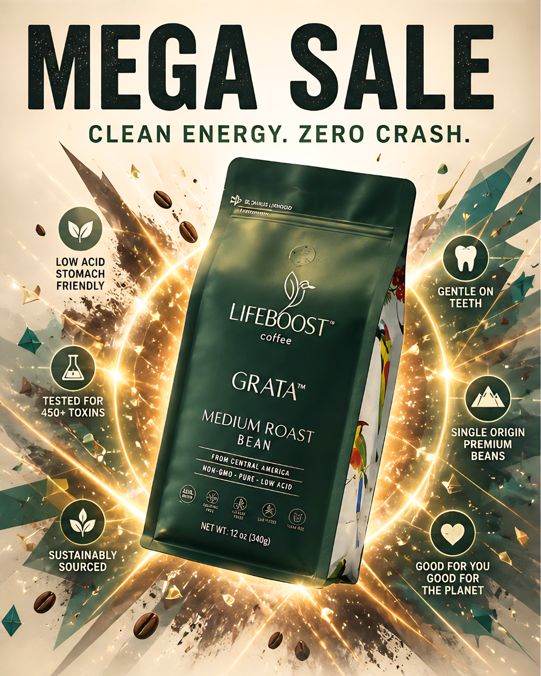 Lifeboost Coffee Facebook ad